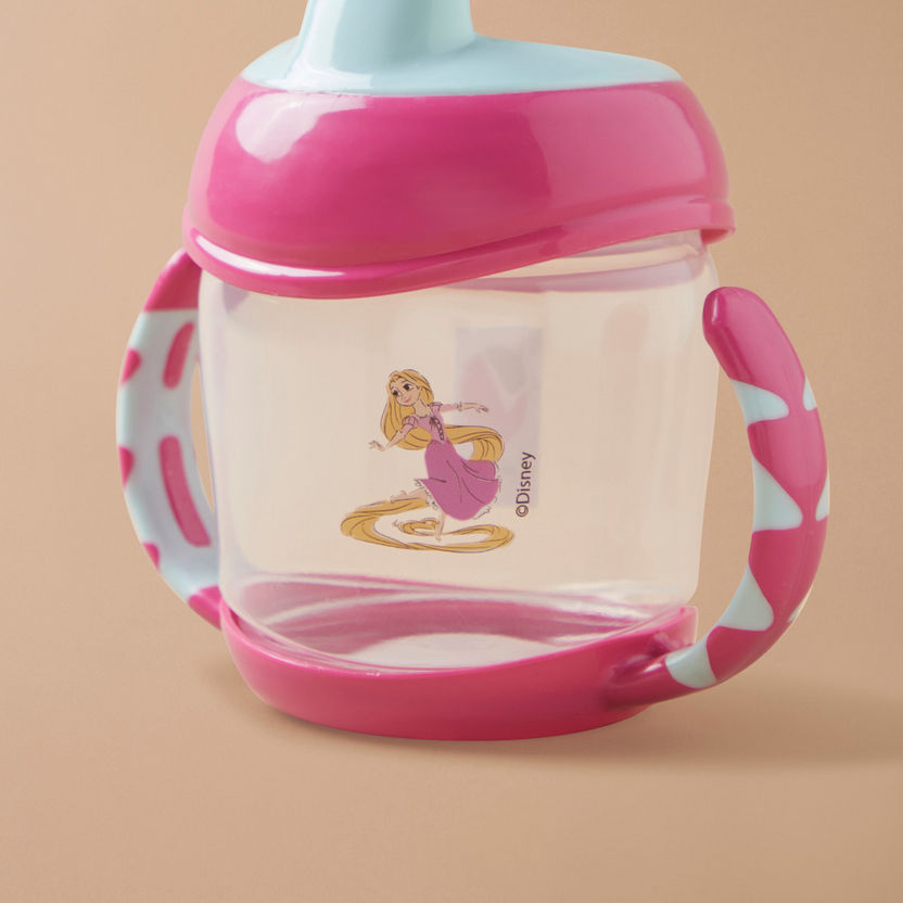 Disney Rapunzel Print Tinted Spill Proof Cup with Cap and Spout-Mealtime Essentials-image-2