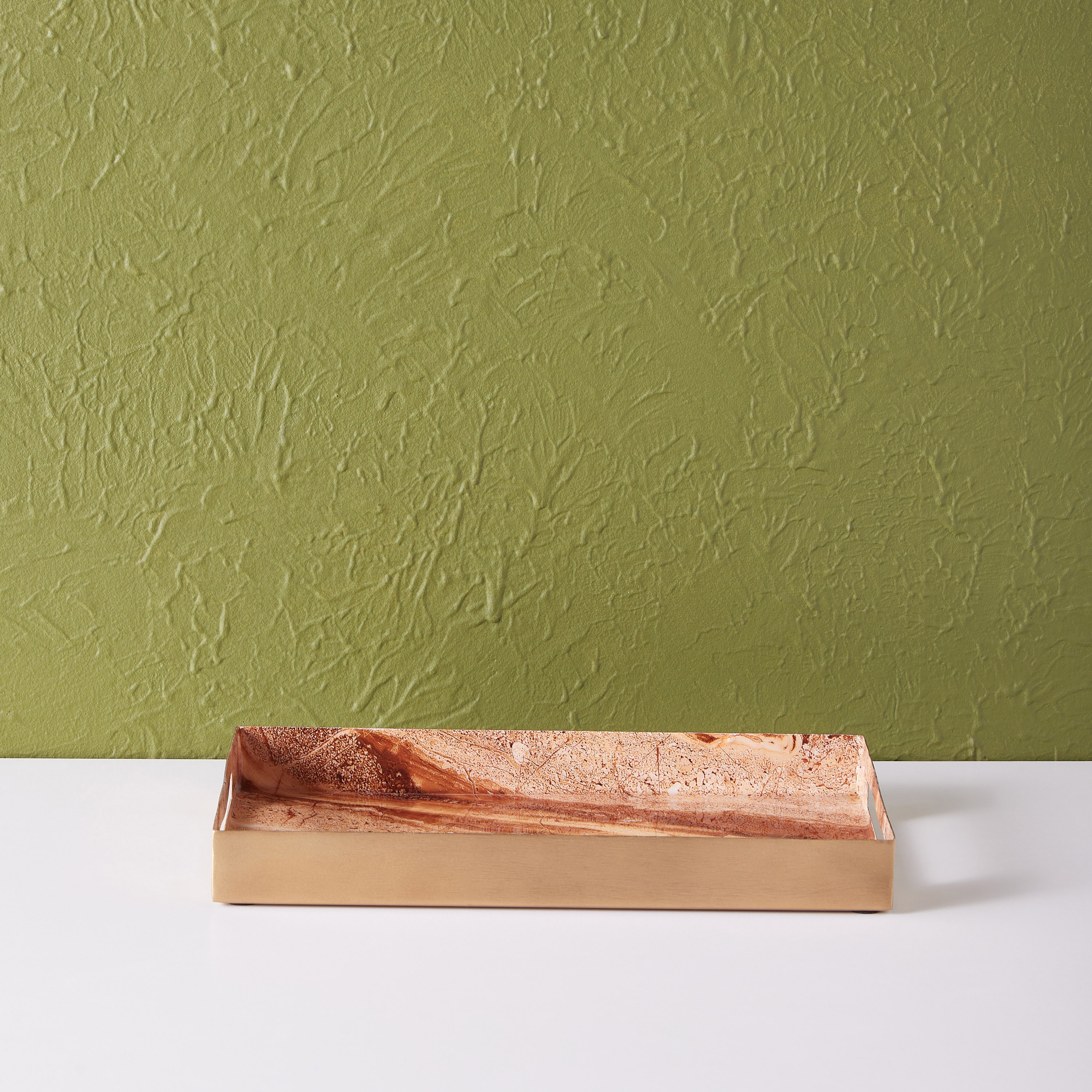 صينية ديكور مستطيلة بطبعات رخام - 32x19 سم-household-dining-serveware-servingtrays-image-3