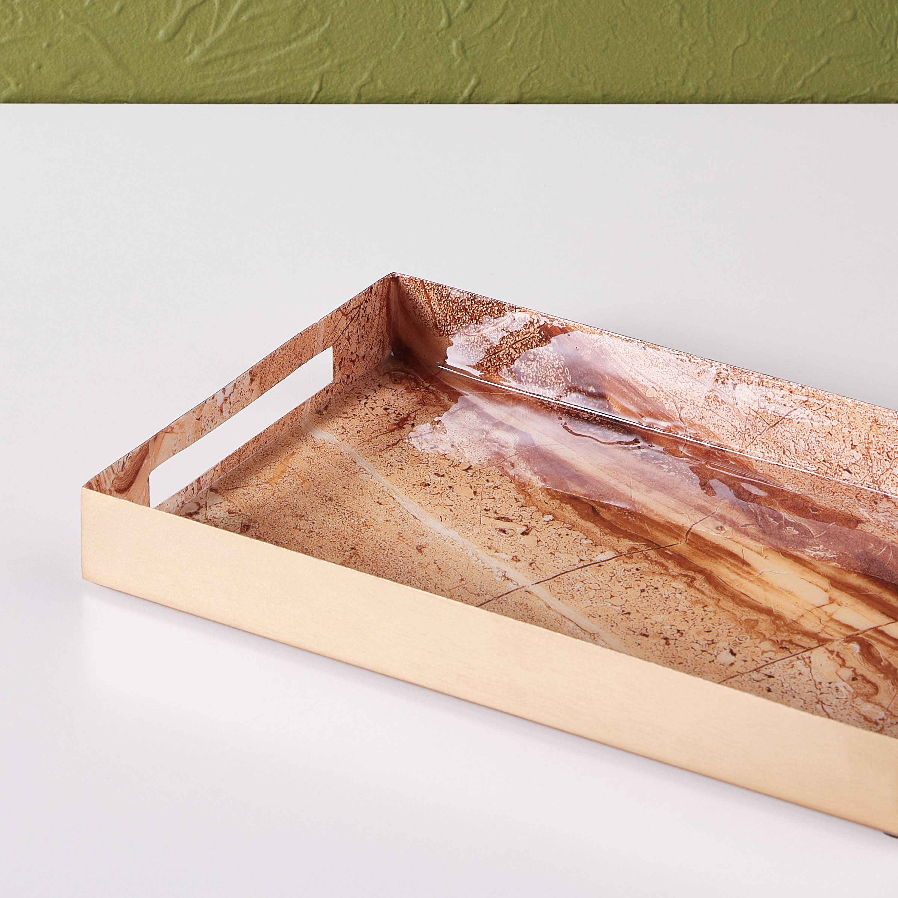 صينية ديكور مستطيلة بطبعات رخام - 32x19 سم-household-dining-serveware-servingtrays-image-4