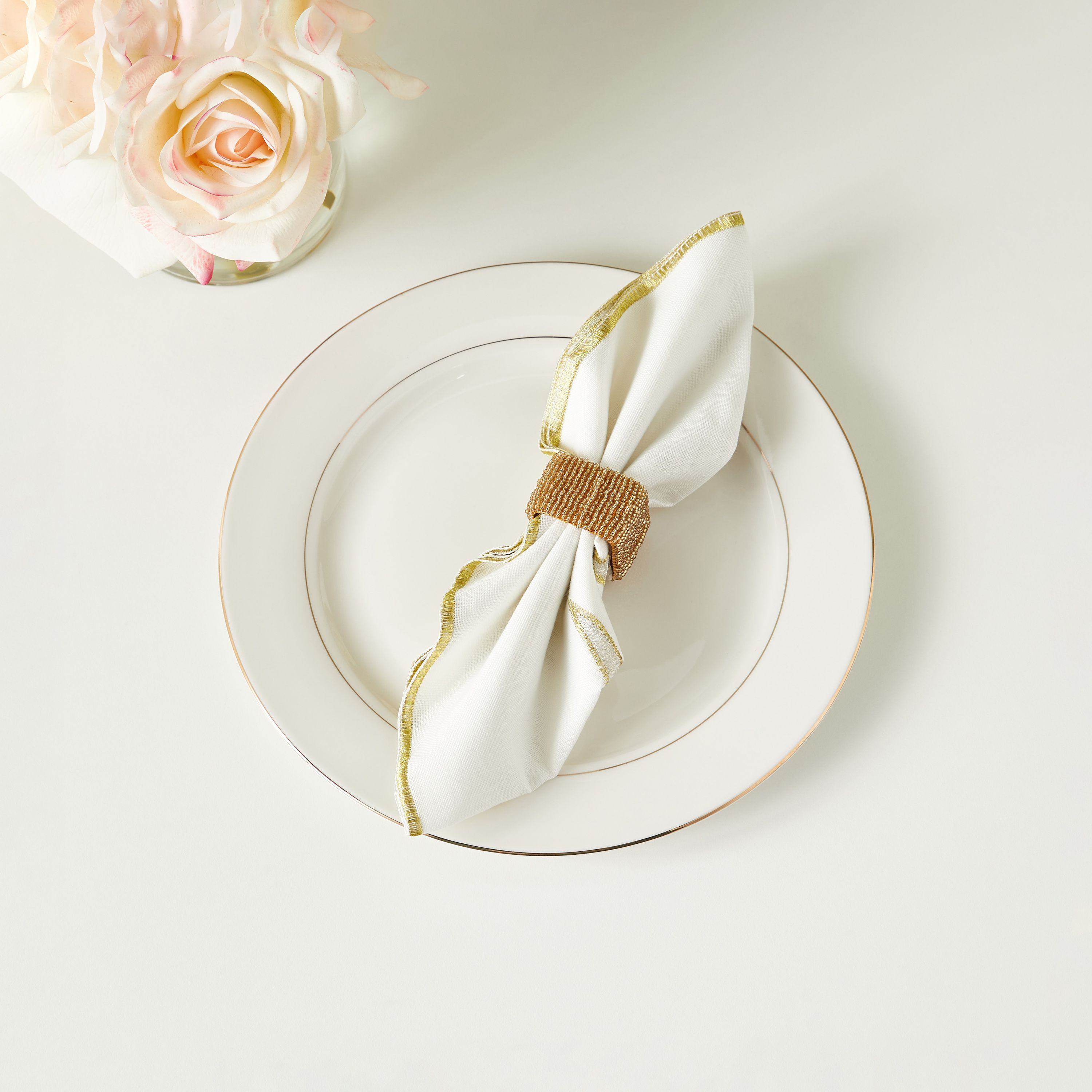 Embellished Napkin Ring - Set of 4-household-kitchen-kitchentoolsandutensils-image-1