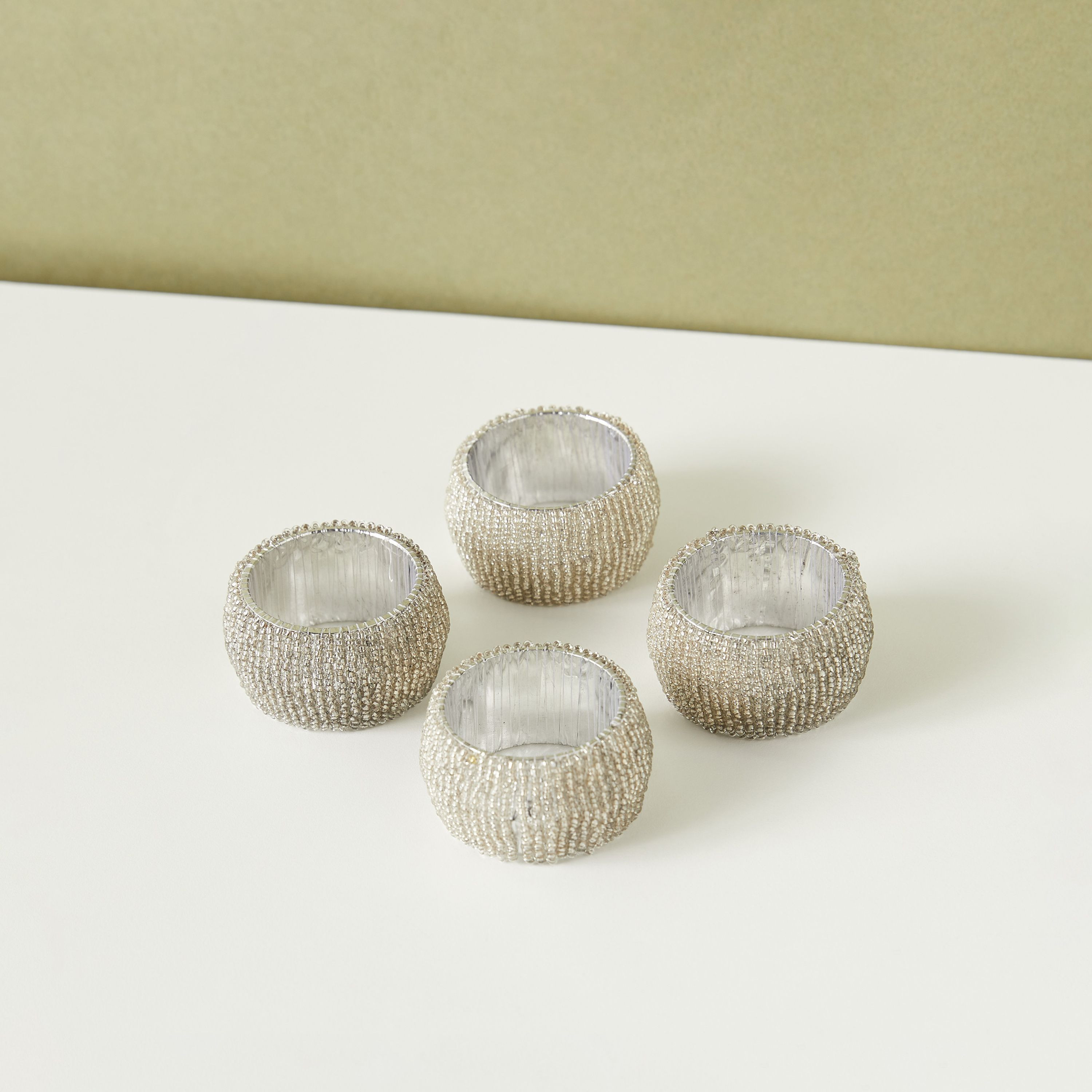 Beaded Napkin Ring - Set of 4-household-kitchen-kitchentoolsandutensils-image-3