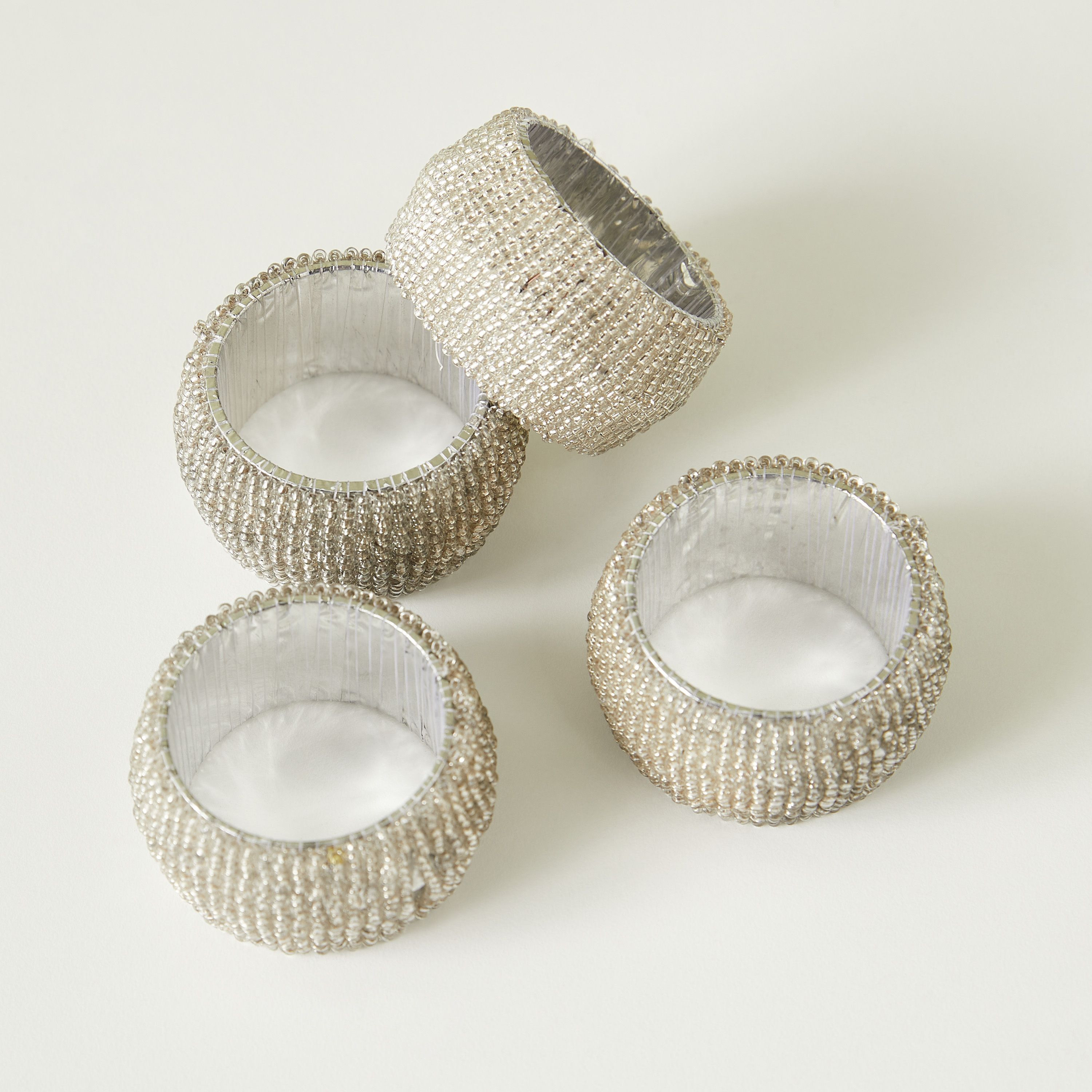 Beaded Napkin Ring - Set of 4-household-kitchen-kitchentoolsandutensils-image-4