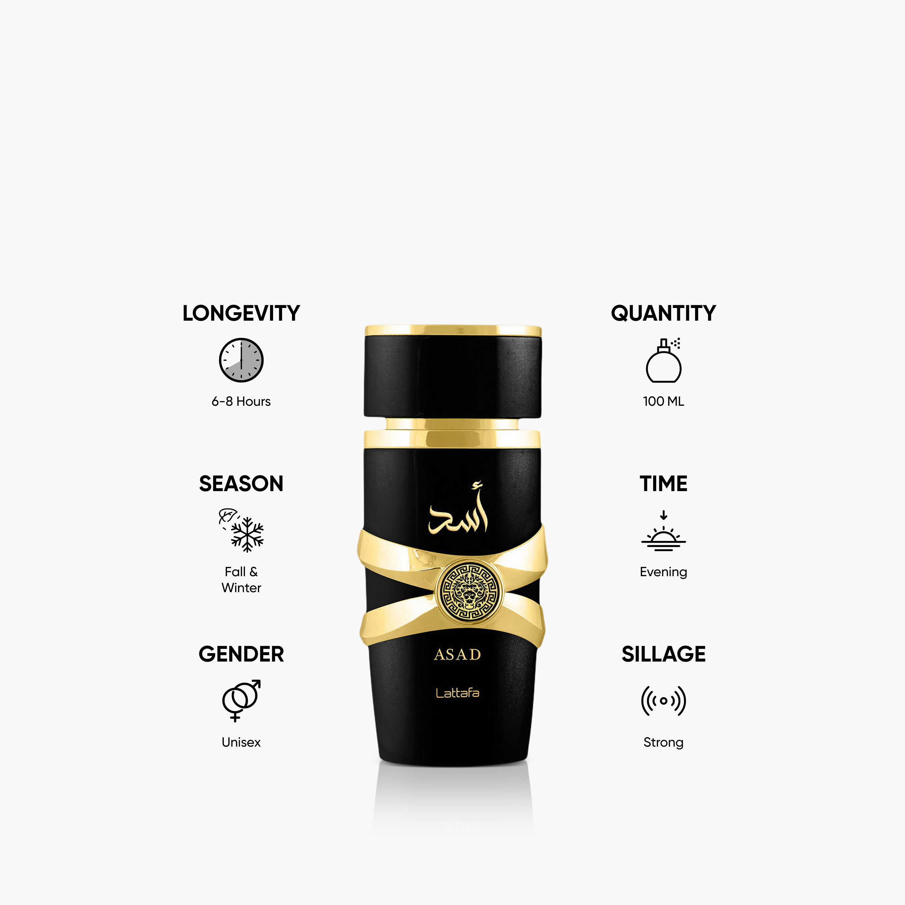 عطر أو دو بارفان أسد من لطافة - 100 مل-beautyandpersonalcare-fragrance-unisex-image-5
