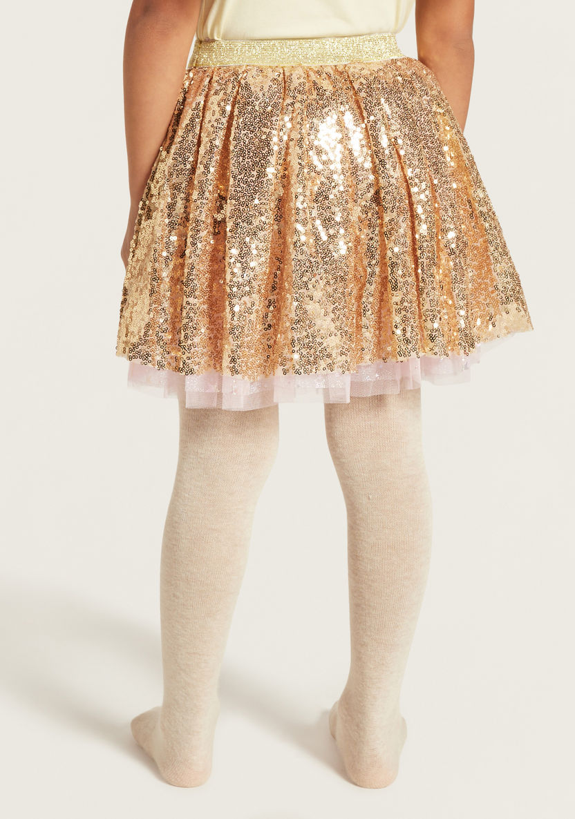 Charmz Embellished Tutu Skirt with Bow Accent-Role Play-image-3