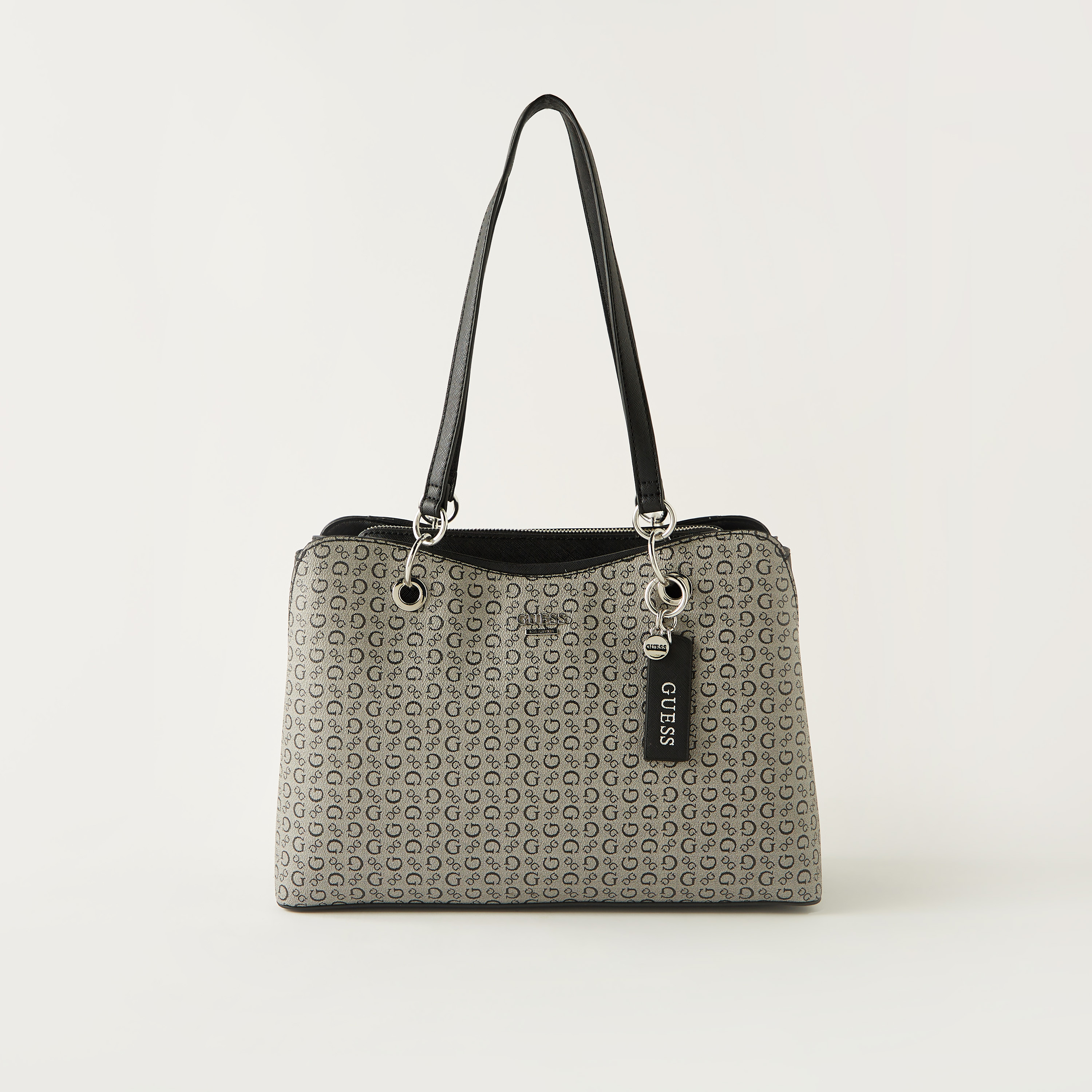 Guess grey handbag best sale