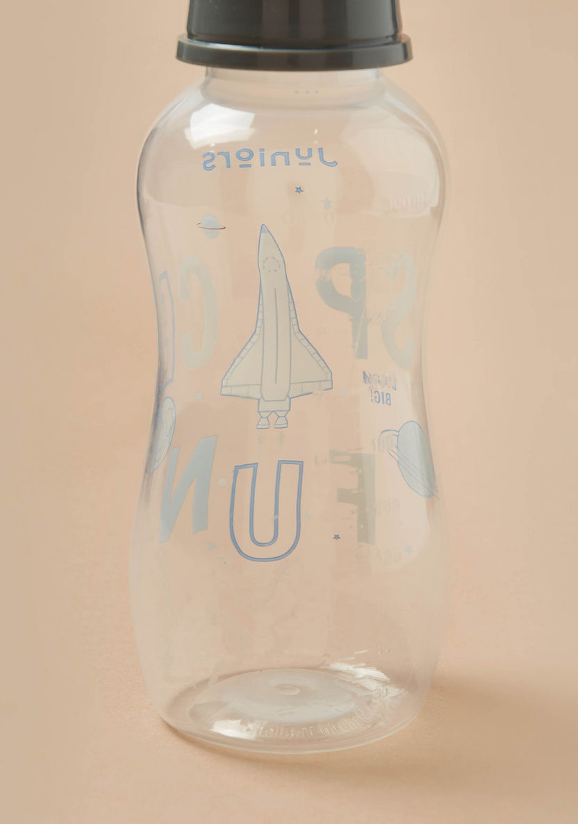 Juniors Space Print Easy-Grip Feeding Bottle - 300 ml-Bottles and Teats-image-2