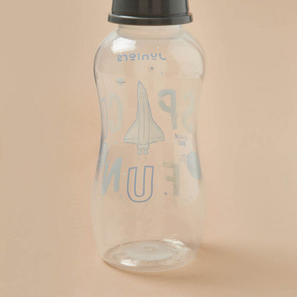 Juniors Space Print Easy-Grip Feeding Bottle - 300 ml-Bottles and Teats-image-2