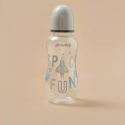 Juniors Space Print Easy-Grip Feeding Bottle - 300 ml-Bottles and Teats-image-3