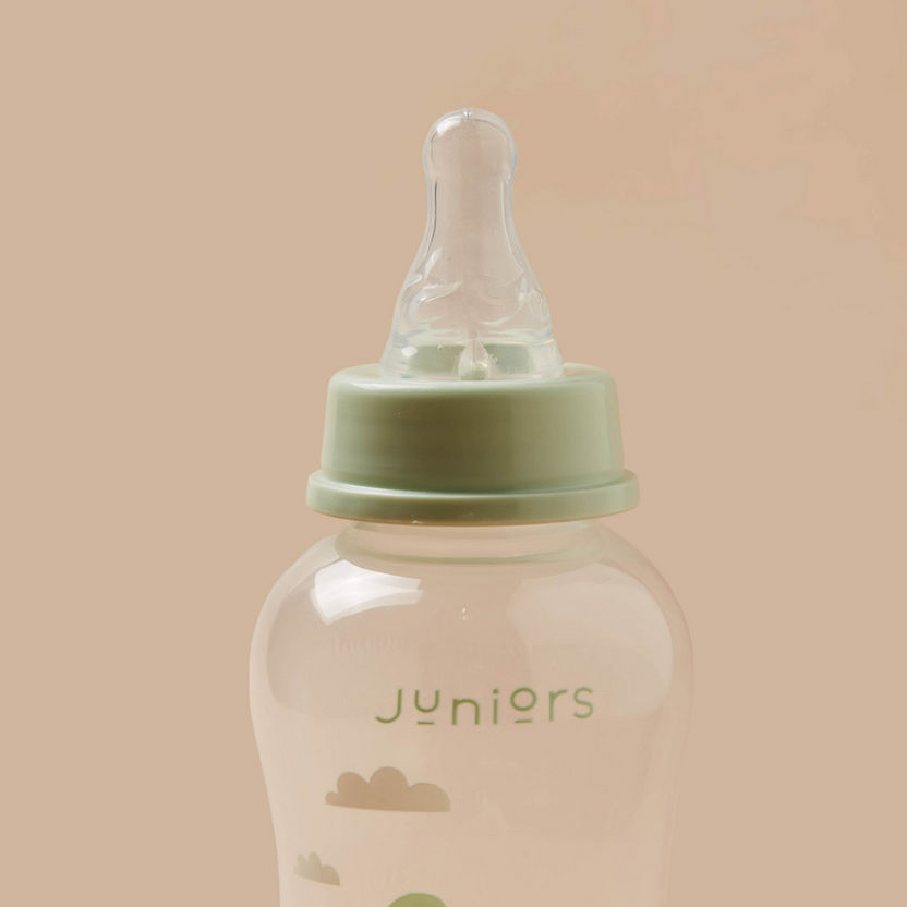 Juniors Dino Print Easy-Grip Feeding Bottle - 300 ml-Bottles and Teats-image-1