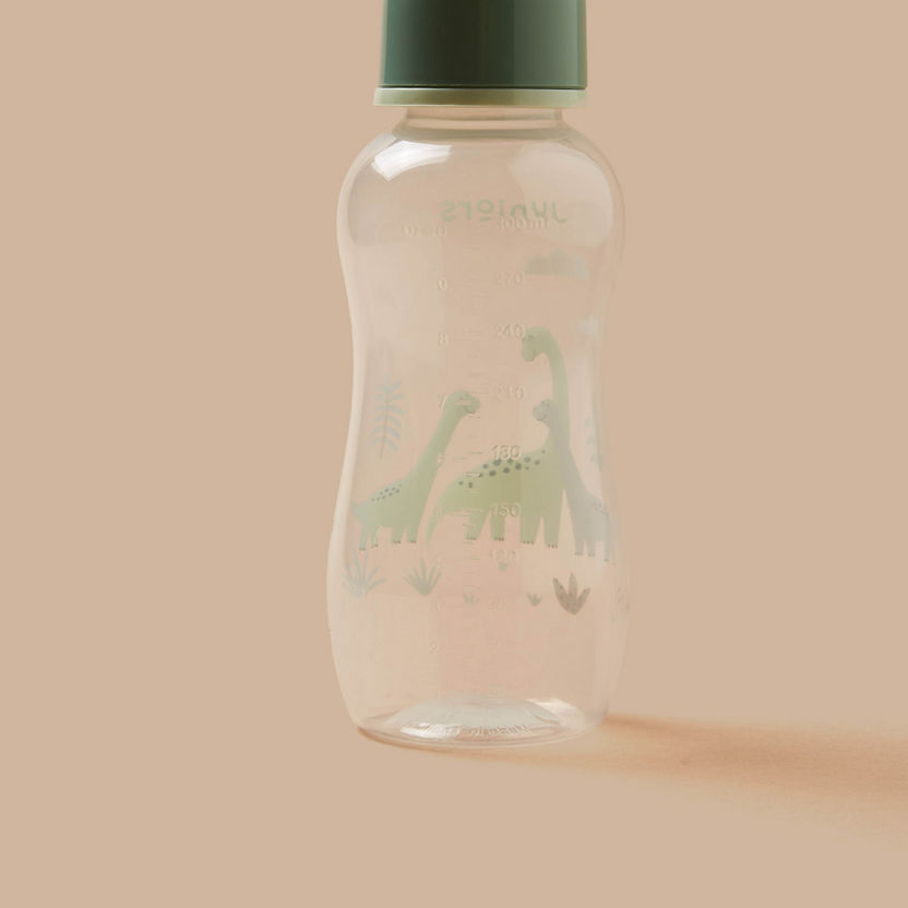 Juniors Dino Print Easy-Grip Feeding Bottle - 300 ml-Bottles and Teats-image-2