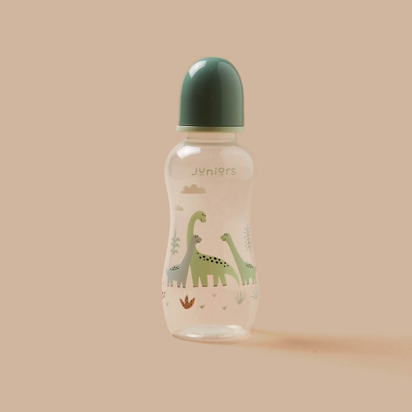 Juniors Dino Print Easy-Grip Feeding Bottle - 300 ml-Bottles and Teats-image-3