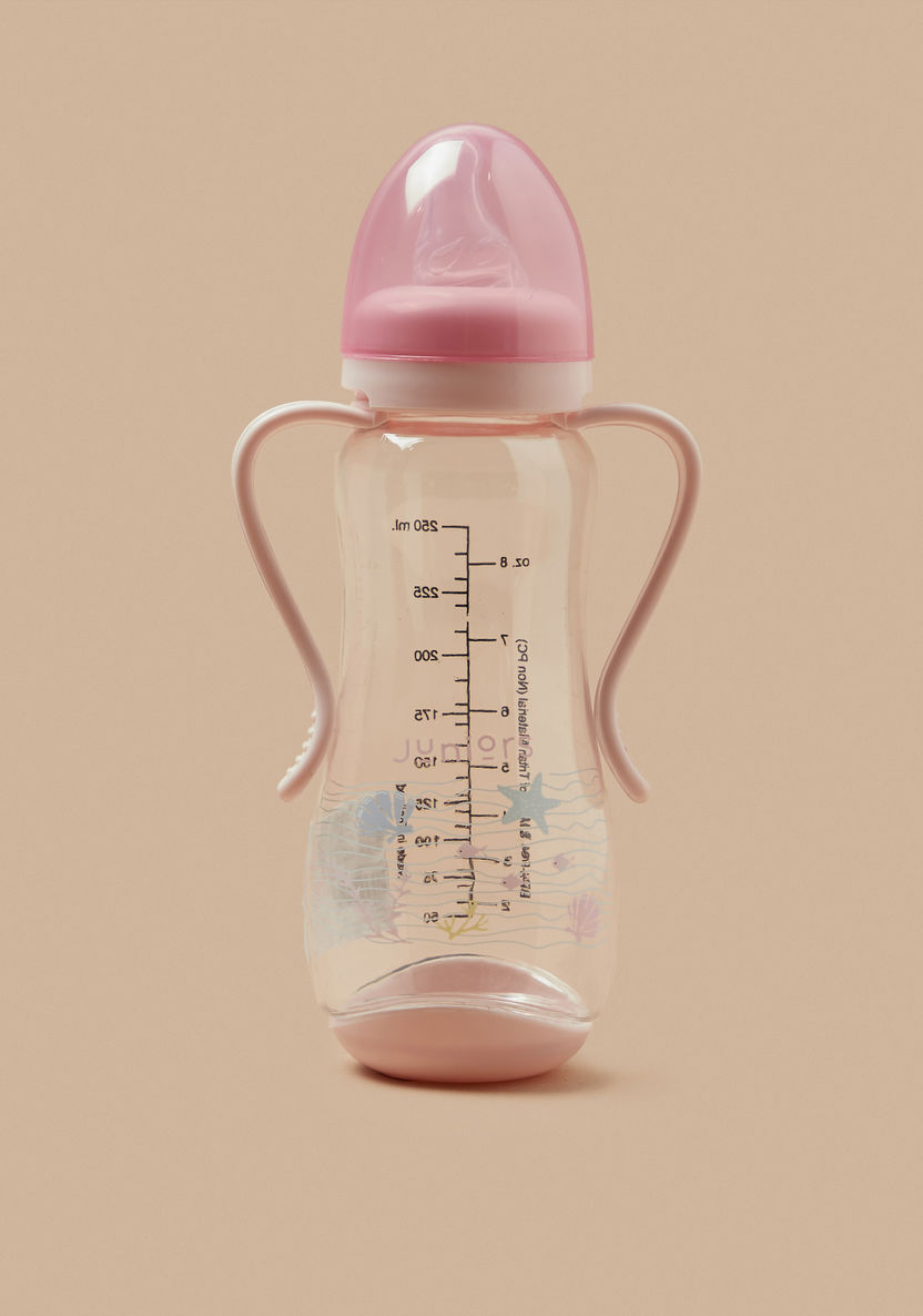 Juniors Under the Sea Print Feeding Bottle with Handle - 250 ml-Bottles and Teats-image-3