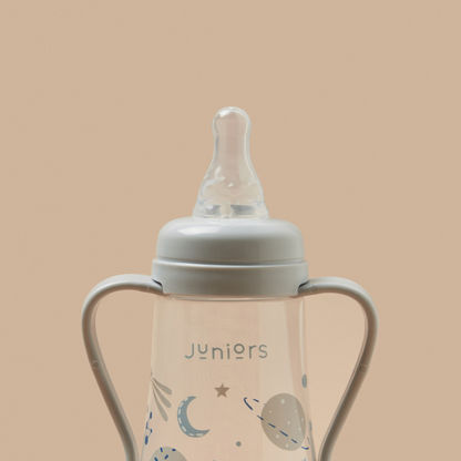 Juniors Space Fun Printed Feeding Bottle with Handle - 300 ml-Bottles and Teats-image-1