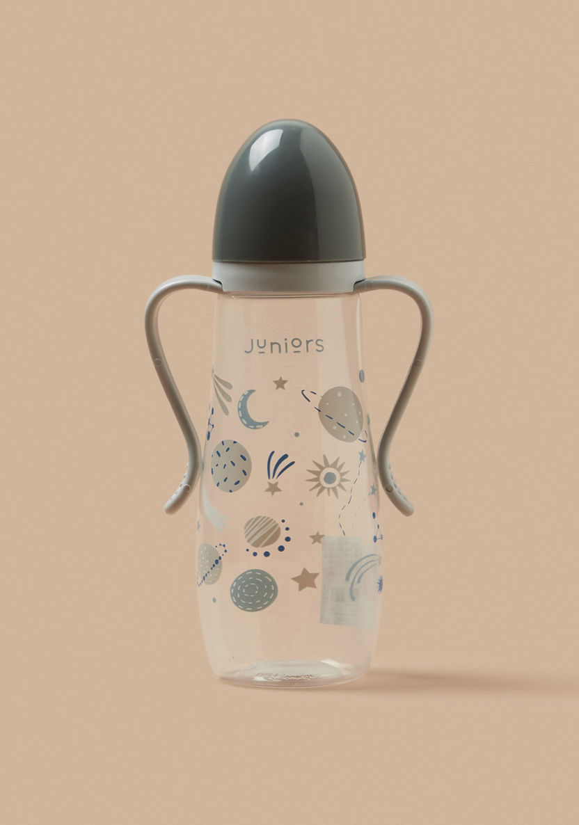 Juniors Space Fun Printed Feeding Bottle with Handle - 300 ml-Bottles and Teats-image-3