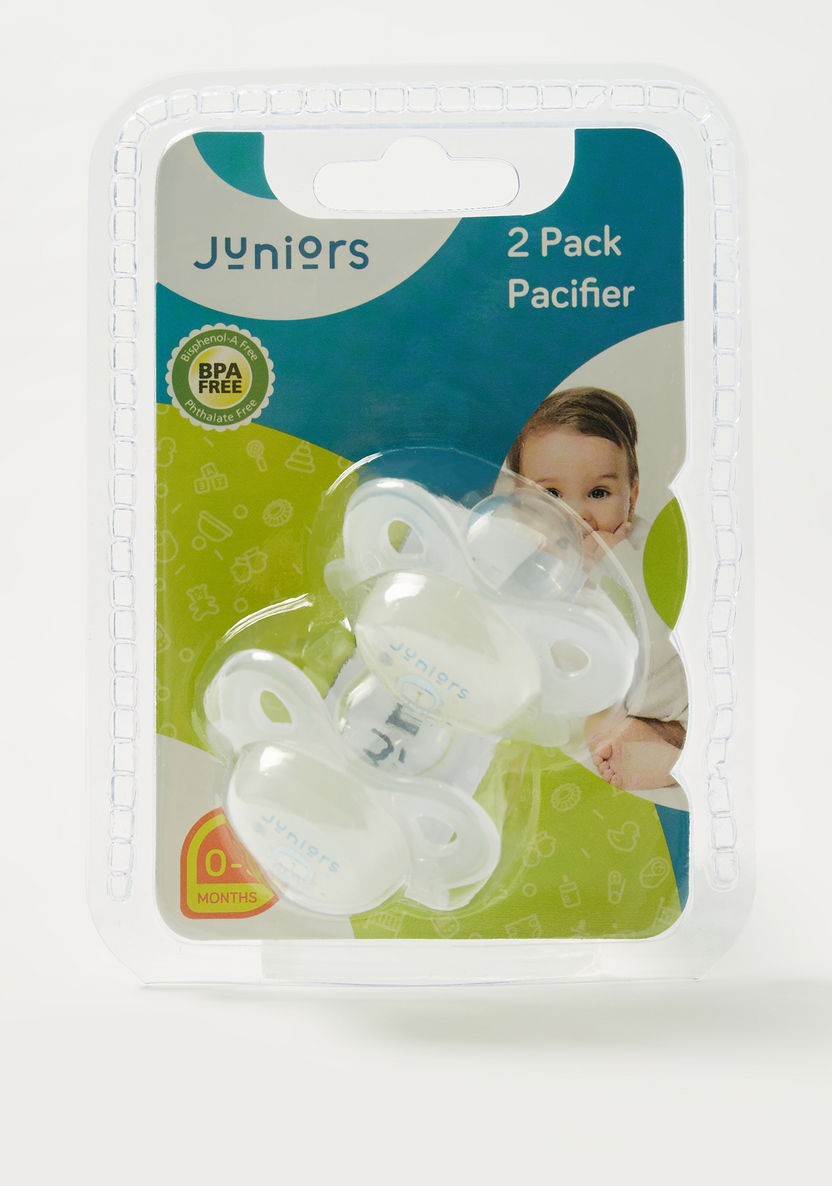 Juniors 2-Piece Silicon Soother Set - 0+ months-Pacifiers-image-0