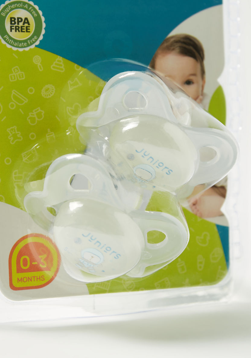 Juniors 2-Piece Silicon Soother Set - 0+ months-Pacifiers-image-2