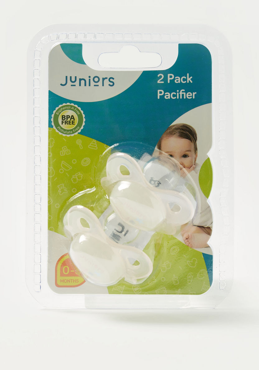 Juniors 2-Piece Silicone Soother Set - 0 months+-Pacifiers-image-0