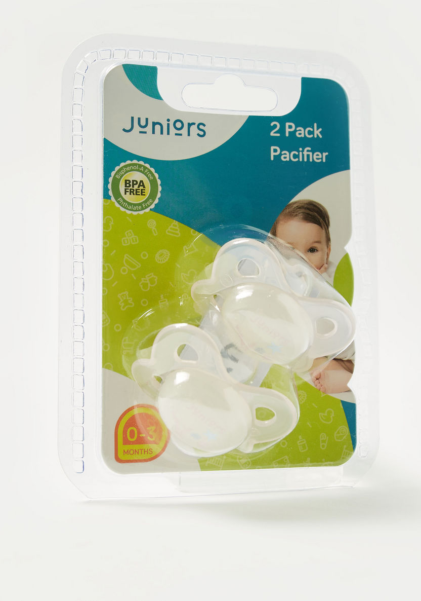 Juniors 2-Piece Silicone Soother Set - 0 months+-Pacifiers-image-1