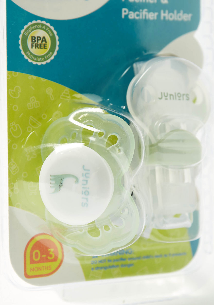 Juniors Silicone Soother and Holder Set - 12-36 months-Pacifiers-image-2