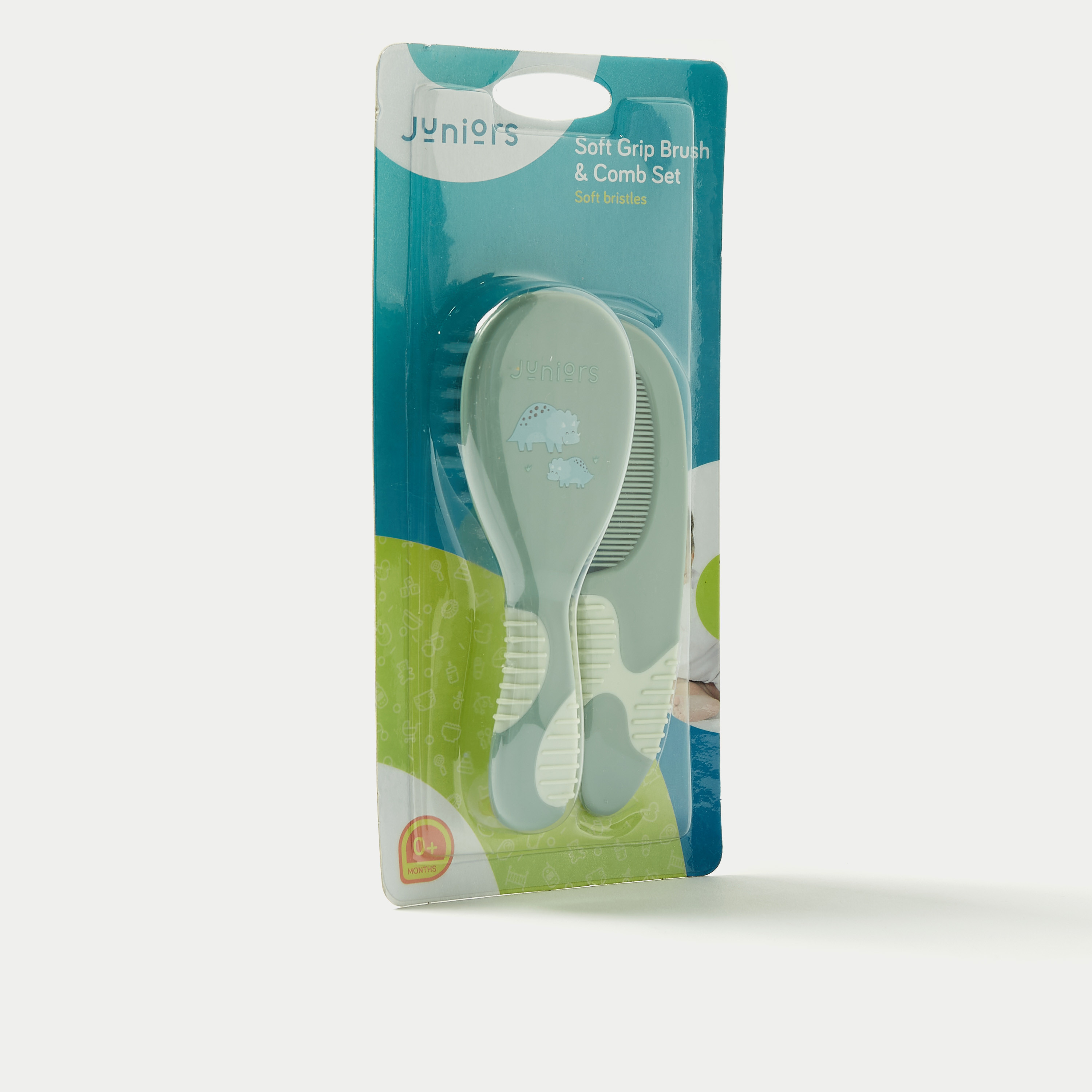 Juniors Dino Print Soft Grip Brush and Comb Set-baby-bathandcare-hairbodyskincare-image-2