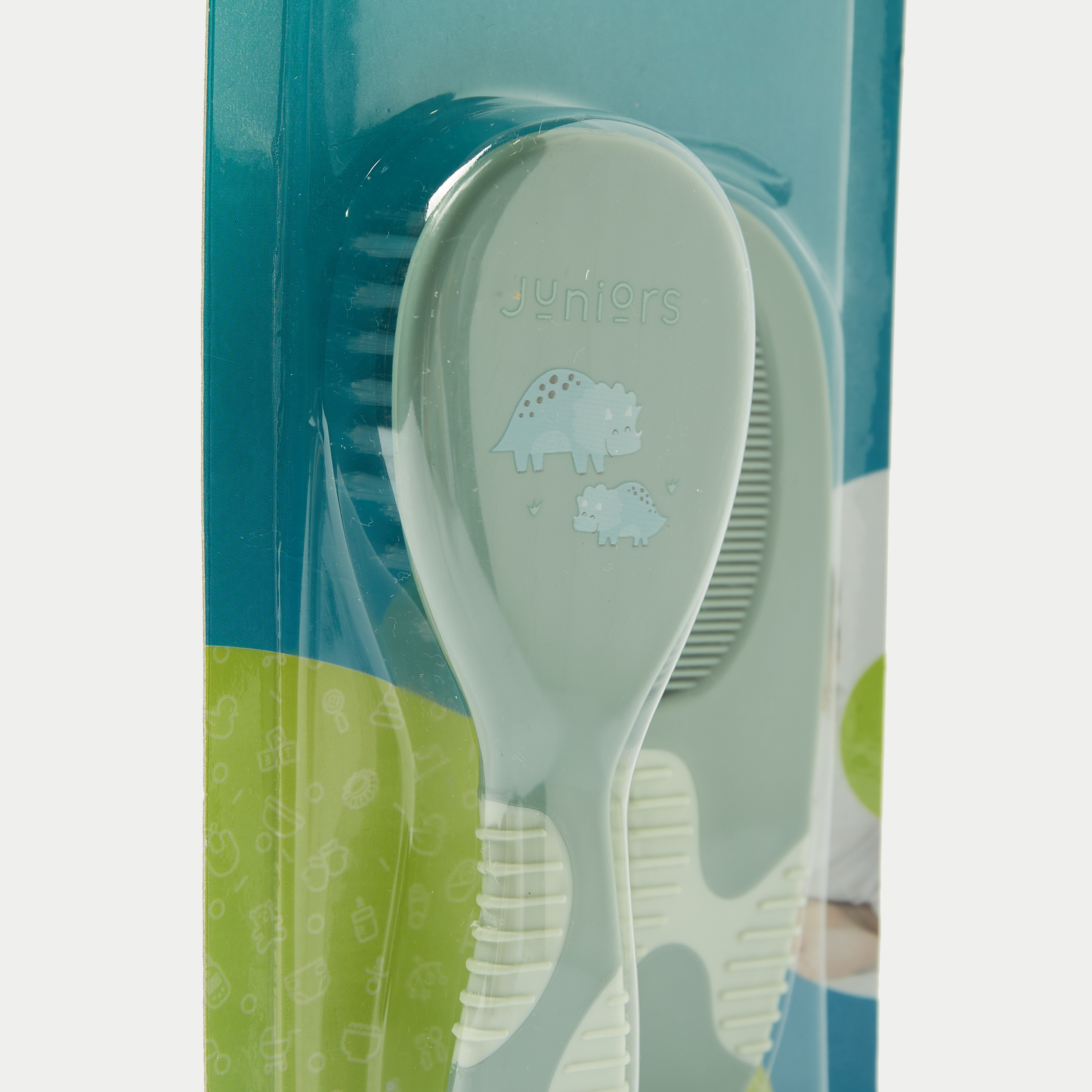 Juniors Dino Print Soft Grip Brush and Comb Set-baby-bathandcare-hairbodyskincare-image-3