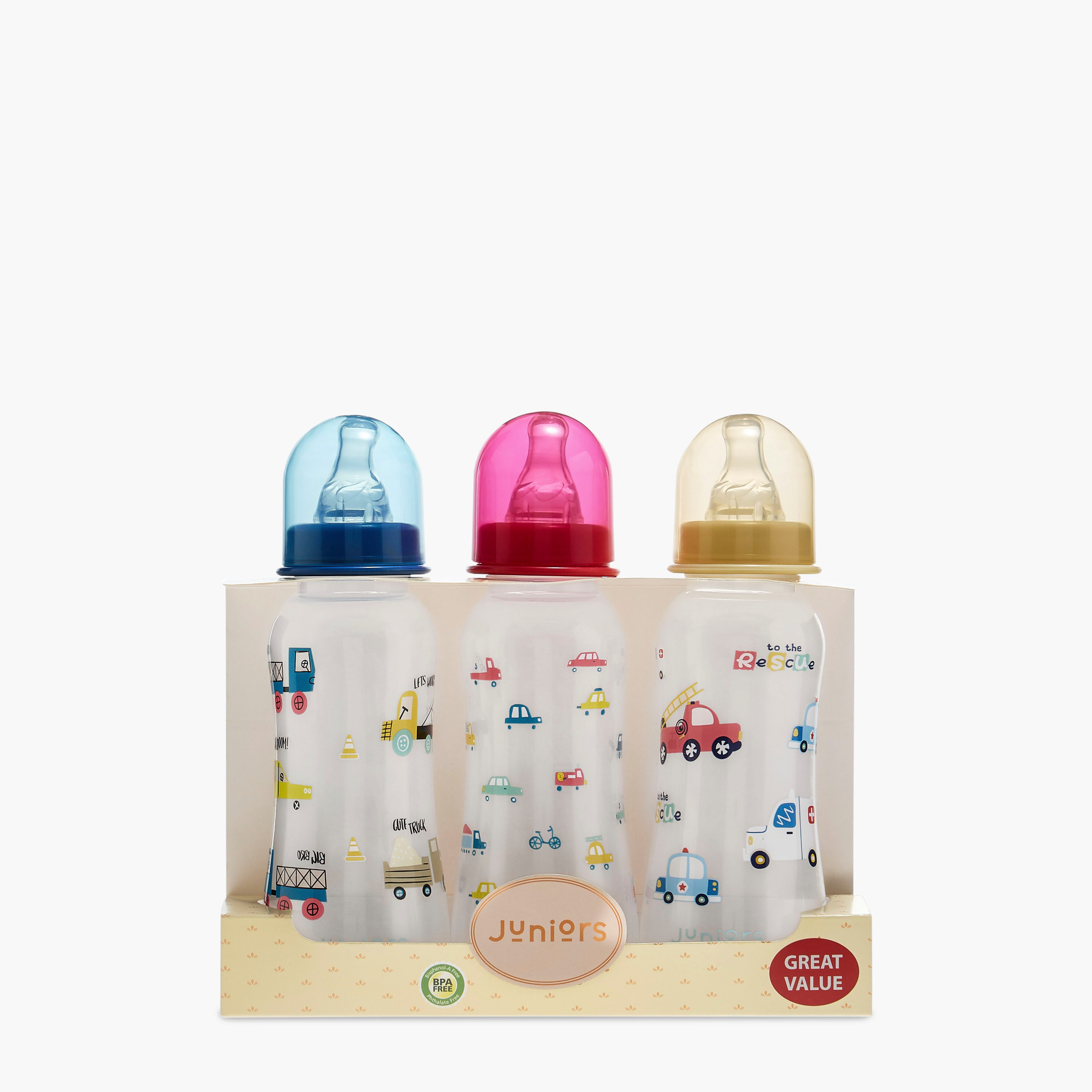 Juniors 3-Piece Printed Feeding Bottle Set - 250 ml-baby-feeding-feedingbottles-bottlesandteats-image-16
