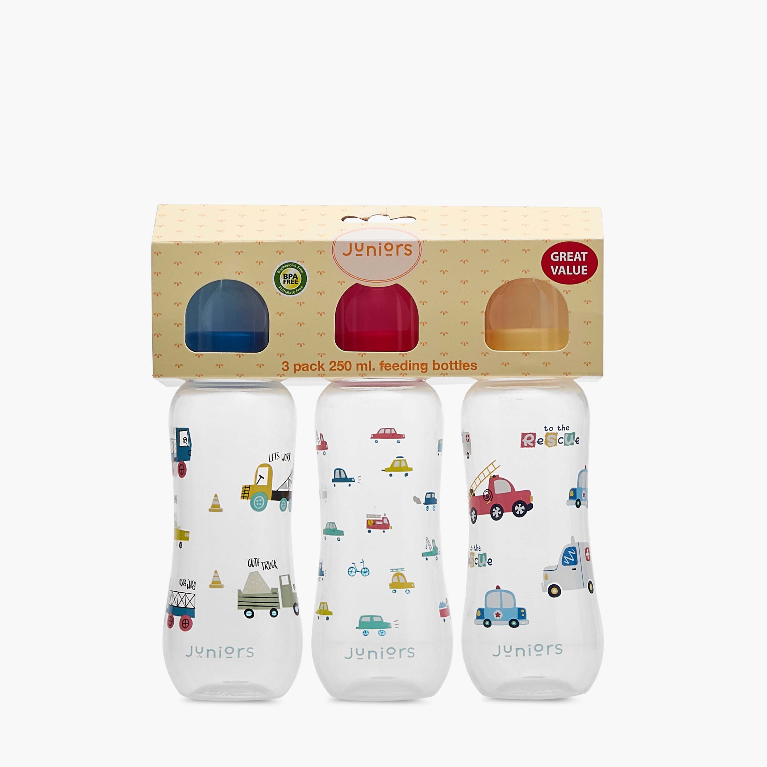Juniors 3-Piece Printed Feeding Bottle Set - 250 ml-baby-feeding-feedingbottles-bottlesandteats-image-17