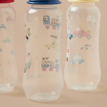 Juniors 3-Piece Printed Feeding Bottle Set - 250 ml-Bottles and Teats-image-2