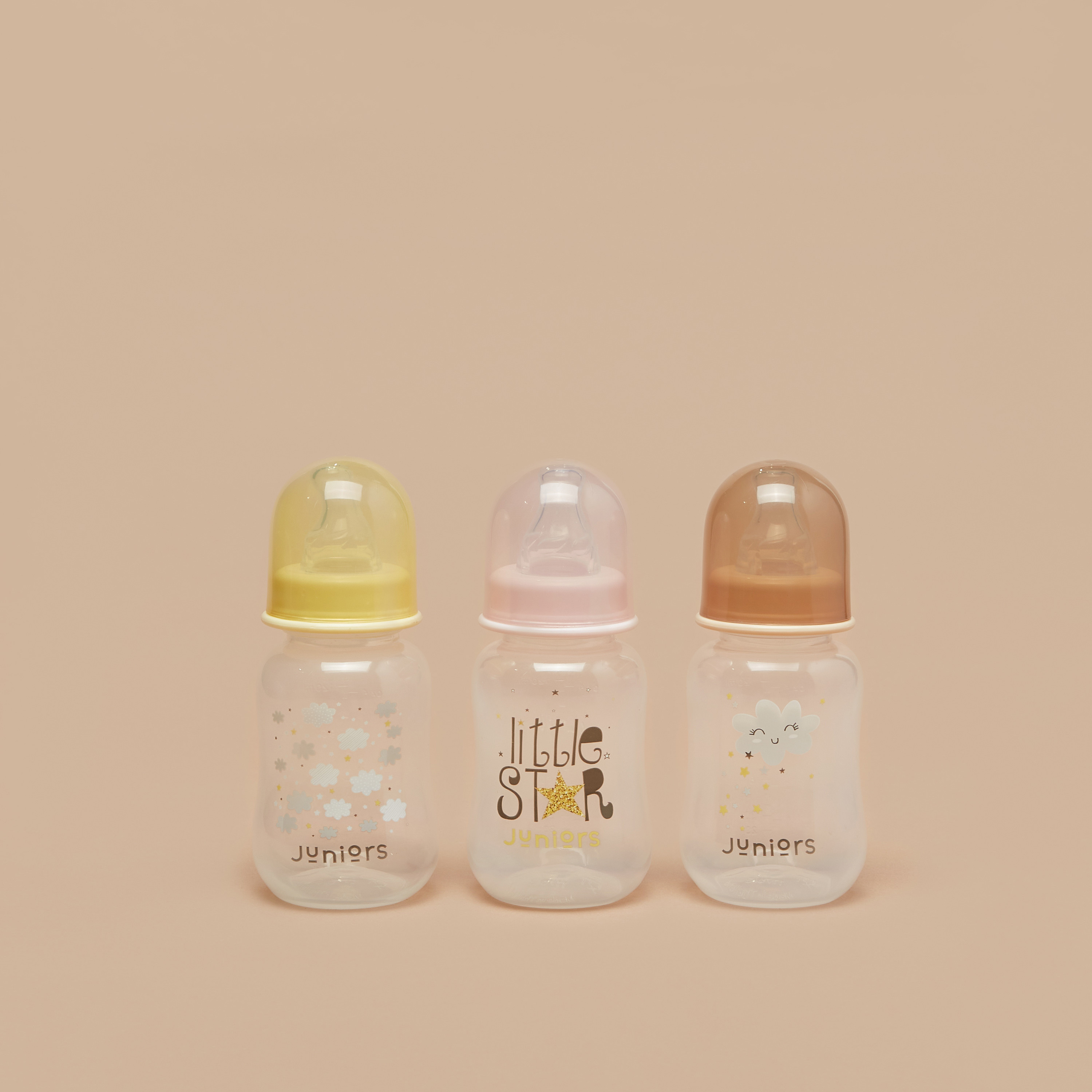 Juniors Printed 3-Piece Feeding Bottle Set - 120 ml-baby-feeding-feedingbottles-bottlesandteats-image-1