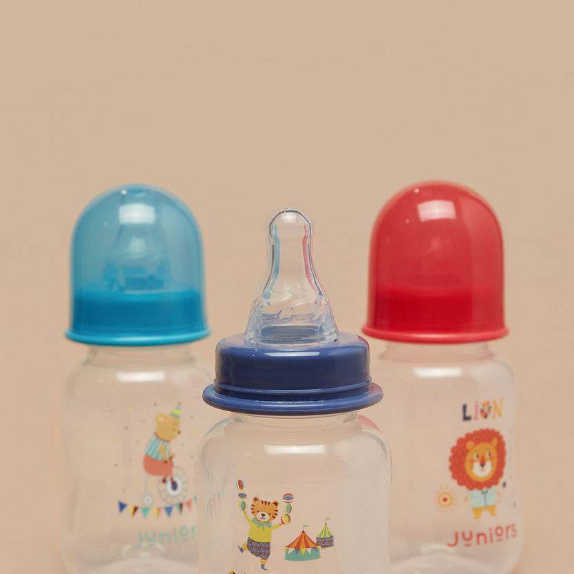 Juniors Printed 3-Piece Feeding Bottle Set - 120 ml-Bottles and Teats-image-2