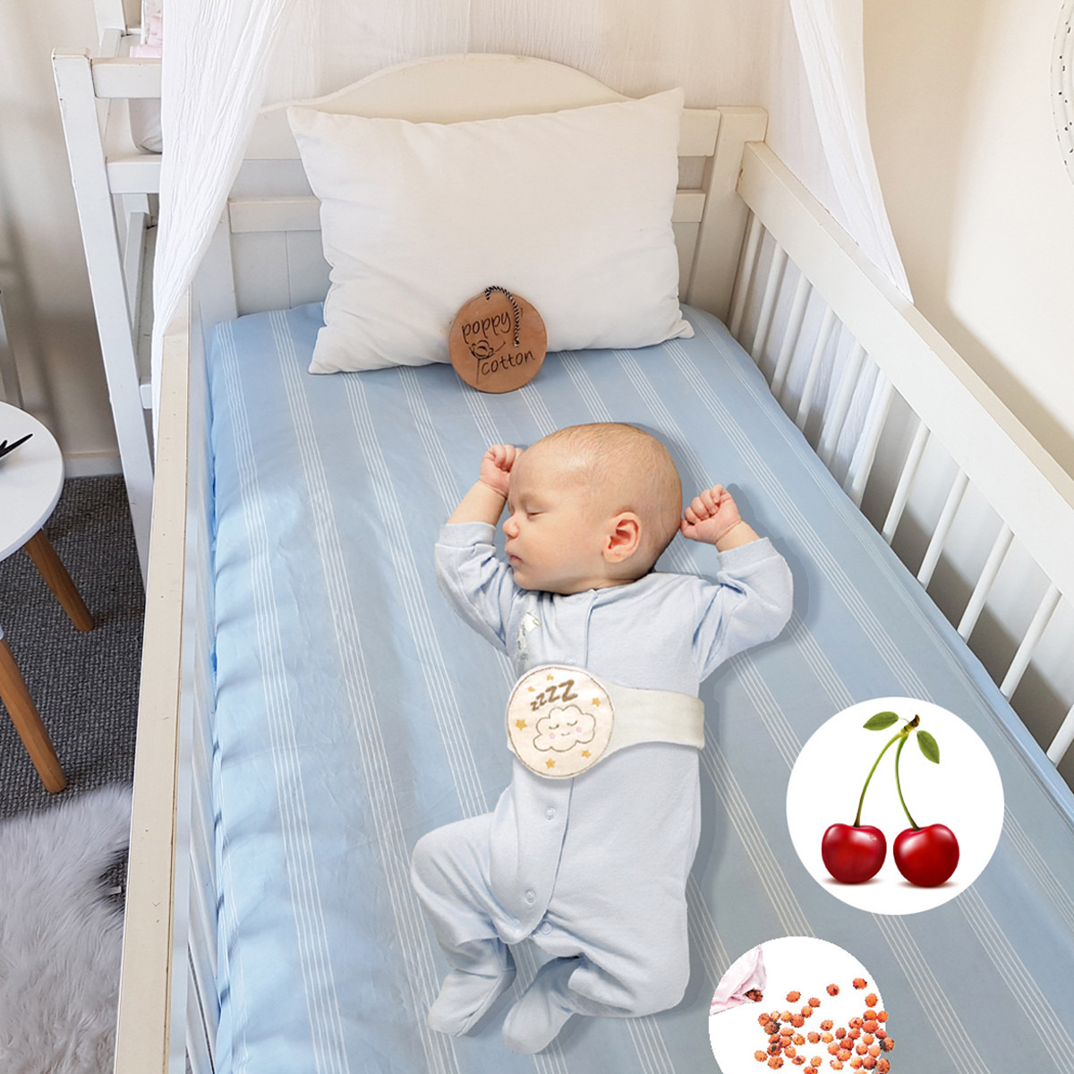 حزام مغص للأطفال محشو ببذور الكرز من بيبي جيم-baby-healthandsafety-babyproofing-image-2