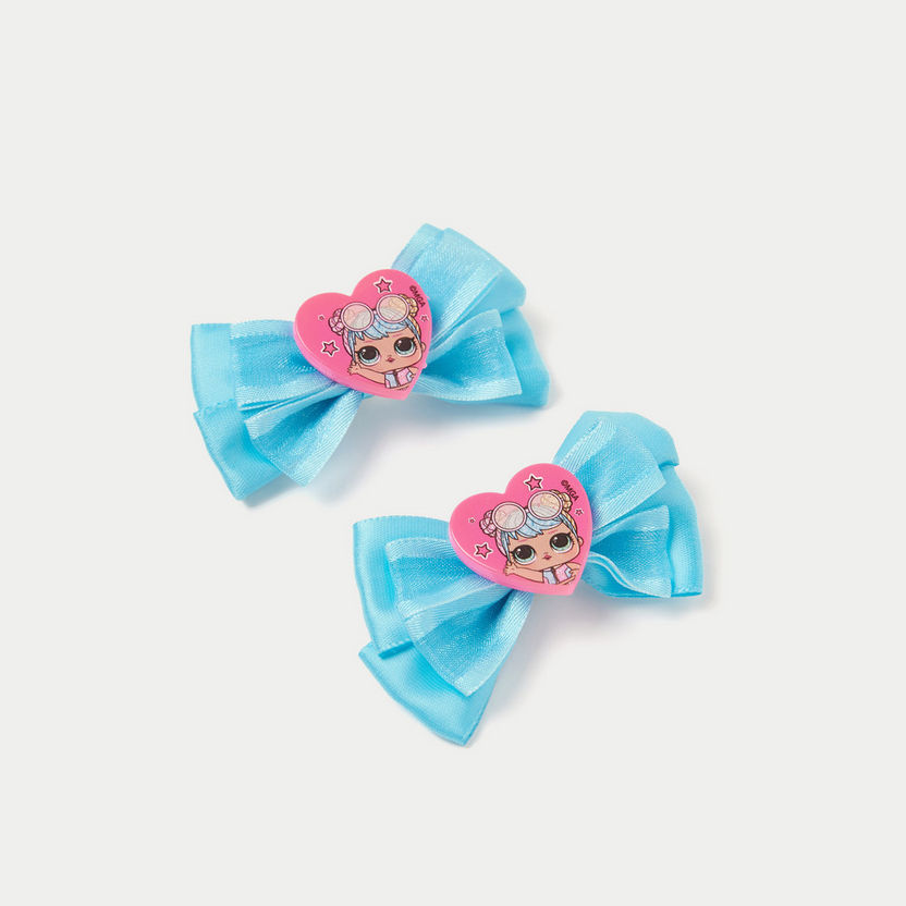 L.O.L. Surprise! Bow Accented Hair Clip - Set of 2-Hair Accessories-image-0