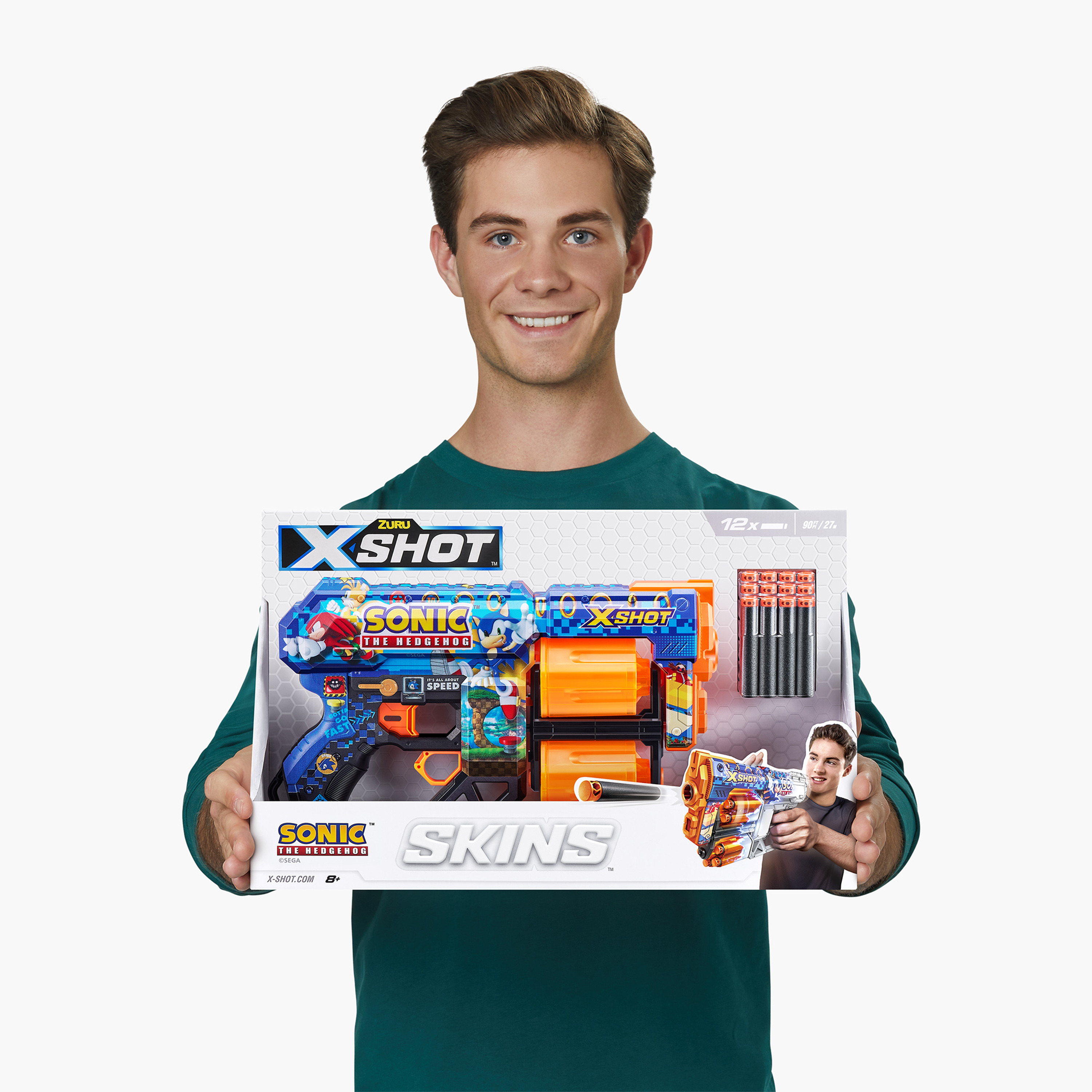 X-Shot Skins Sonic the Hedgehog Shooter Playset with 12 Darts-toys-outdoor-gunsandfoamblasters-image-4