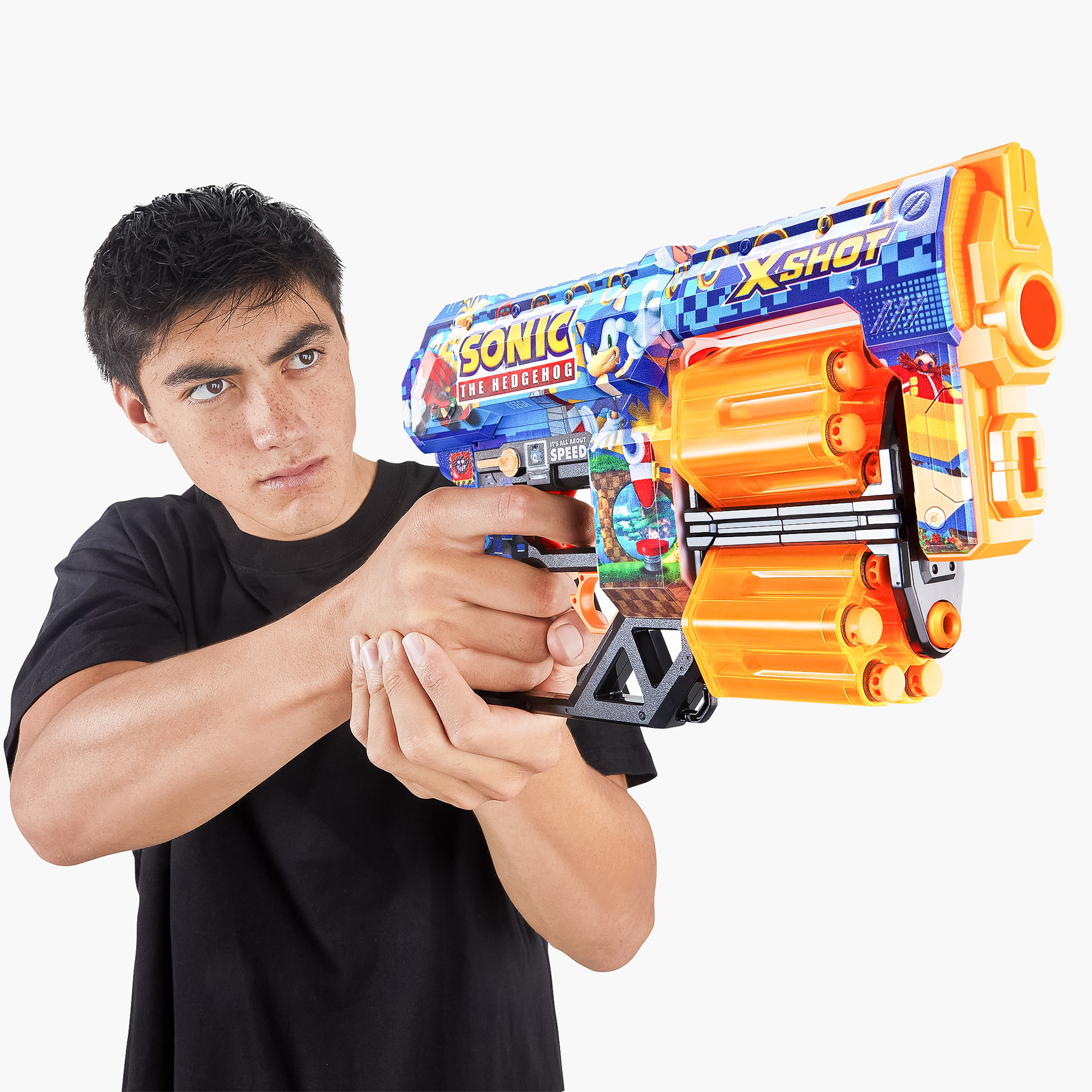 X-Shot Skins Sonic the Hedgehog Shooter Playset with 12 Darts-toys-outdoor-gunsandfoamblasters-image-5