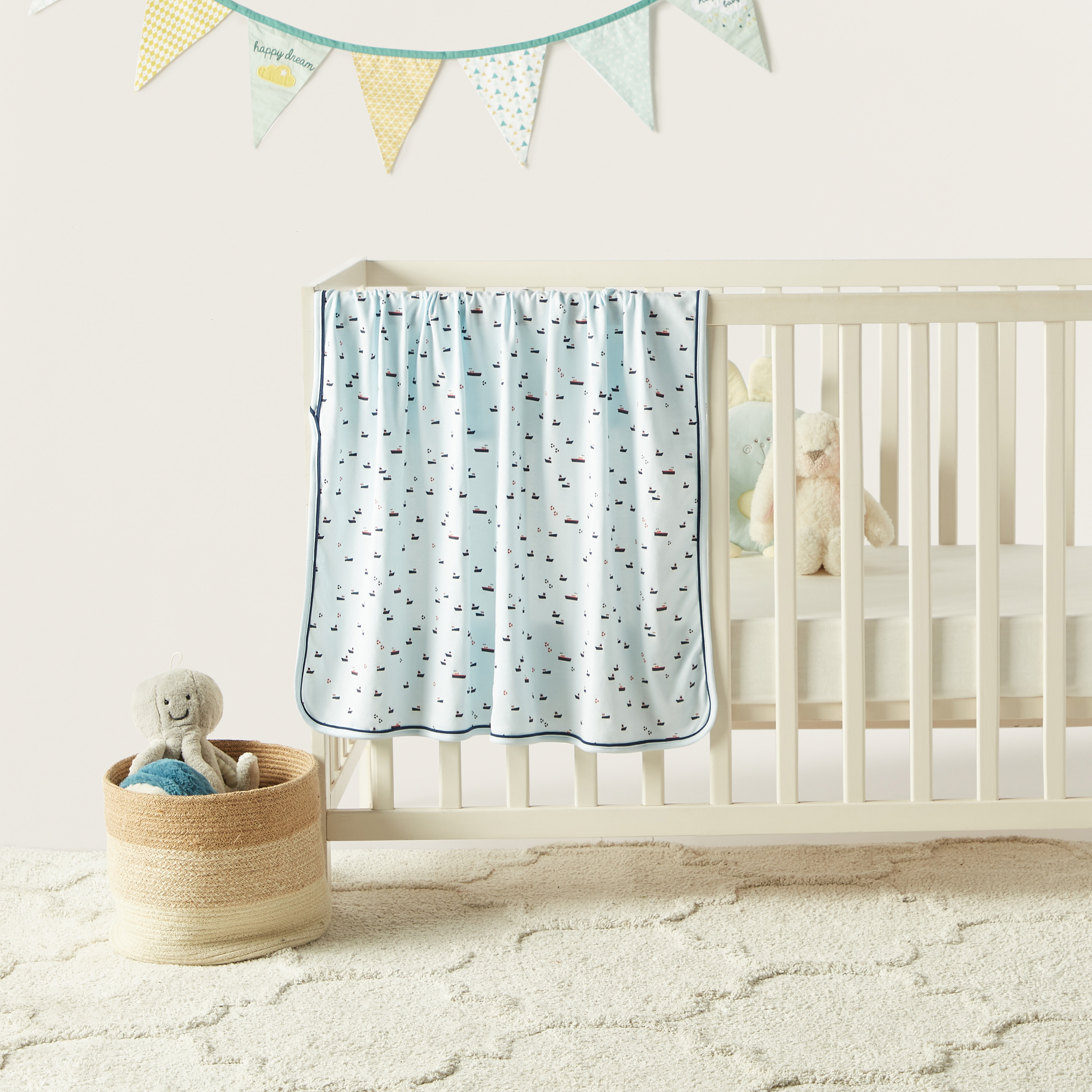 Juniors Printed Receiving Blanket - 80x80 cm-baby-nursery-blanketsandswaddles-receivingblankets-image-1