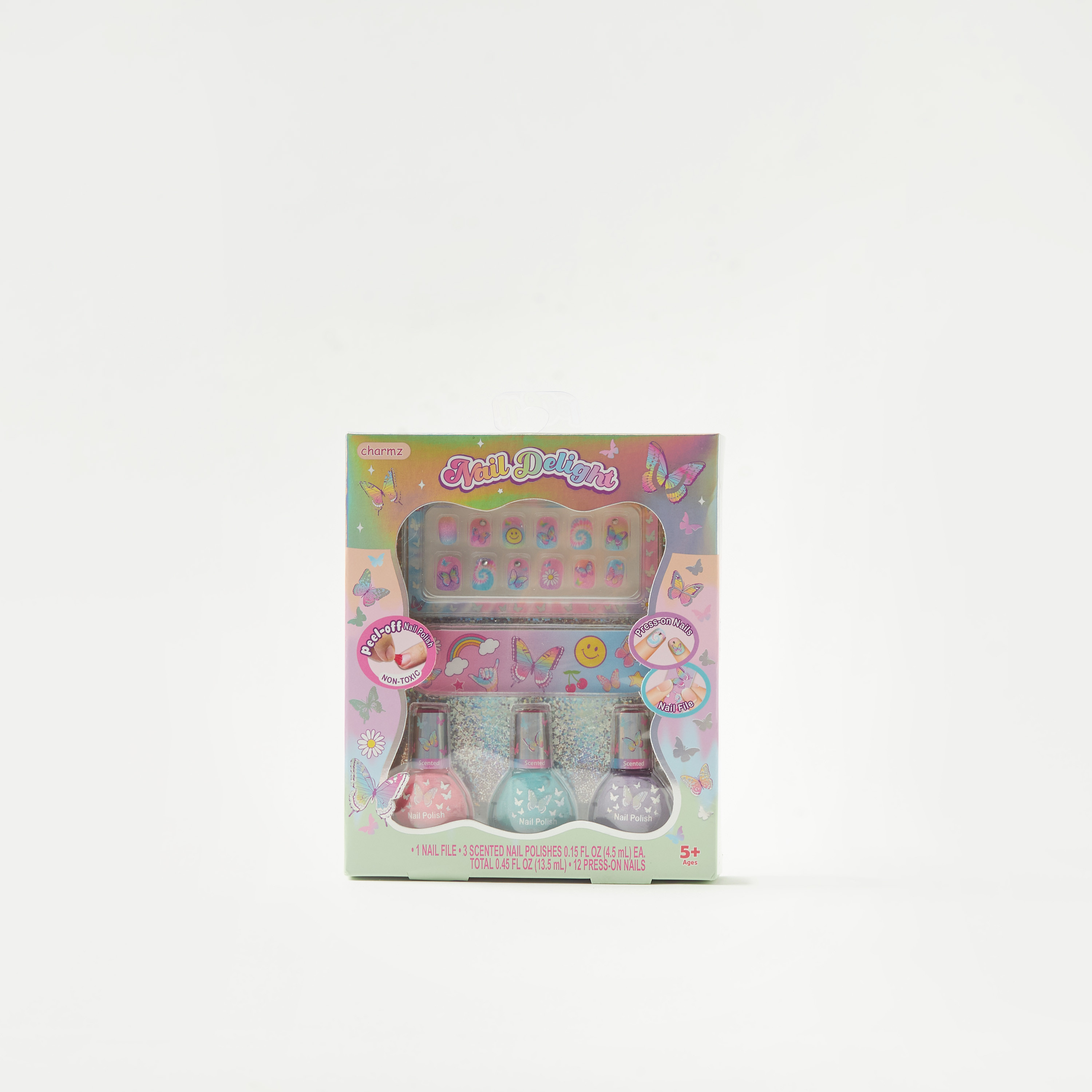 مجموعة لعب أظافر بطبعات فراشة مصبوغة من تشارمز-toys-roleplay-makeupandcosmeticsets-image-4