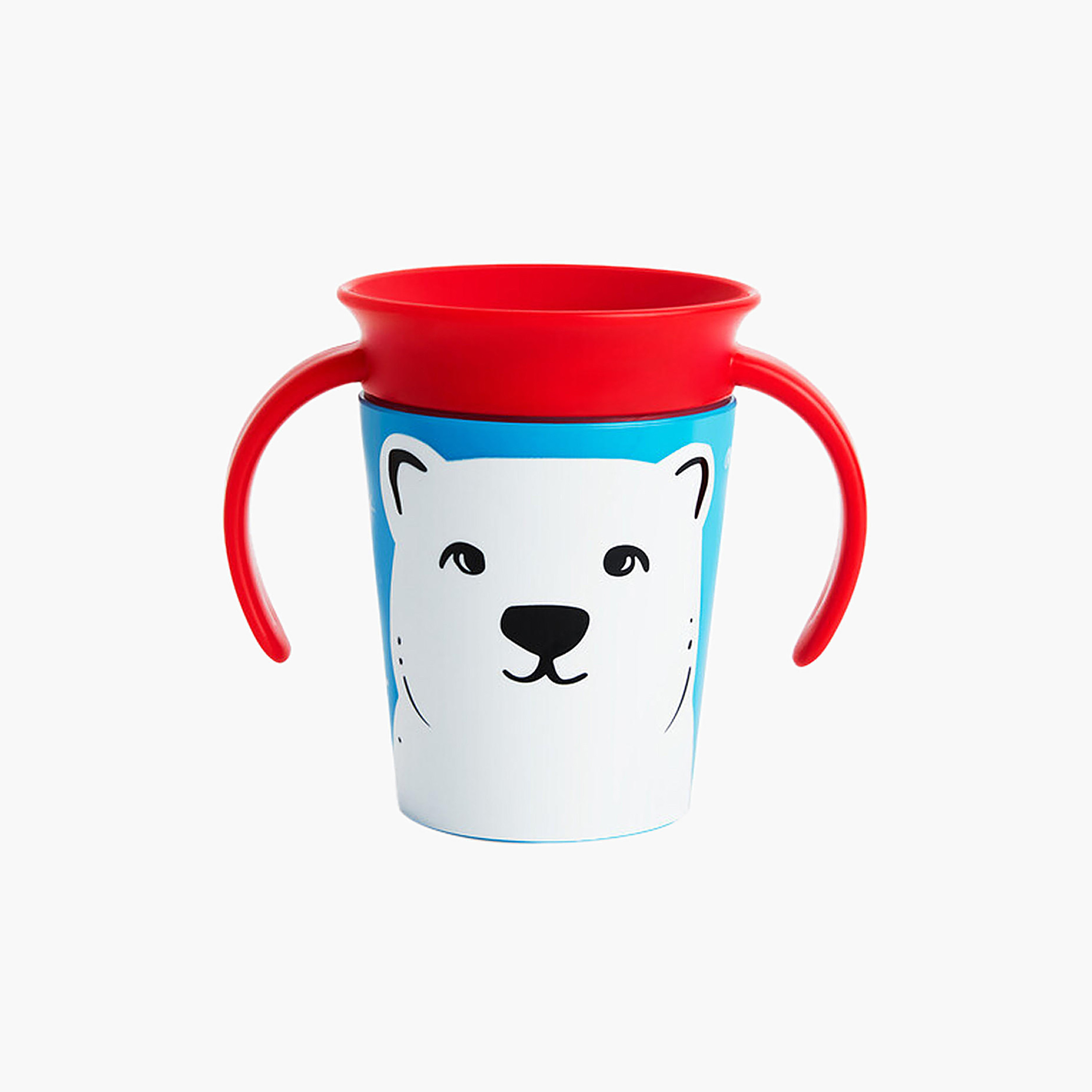Munchkin Polar Bear Print Miracle Wildlove Trainer Cup - 180 ml-baby-feeding-mealtimeessentials-image-1