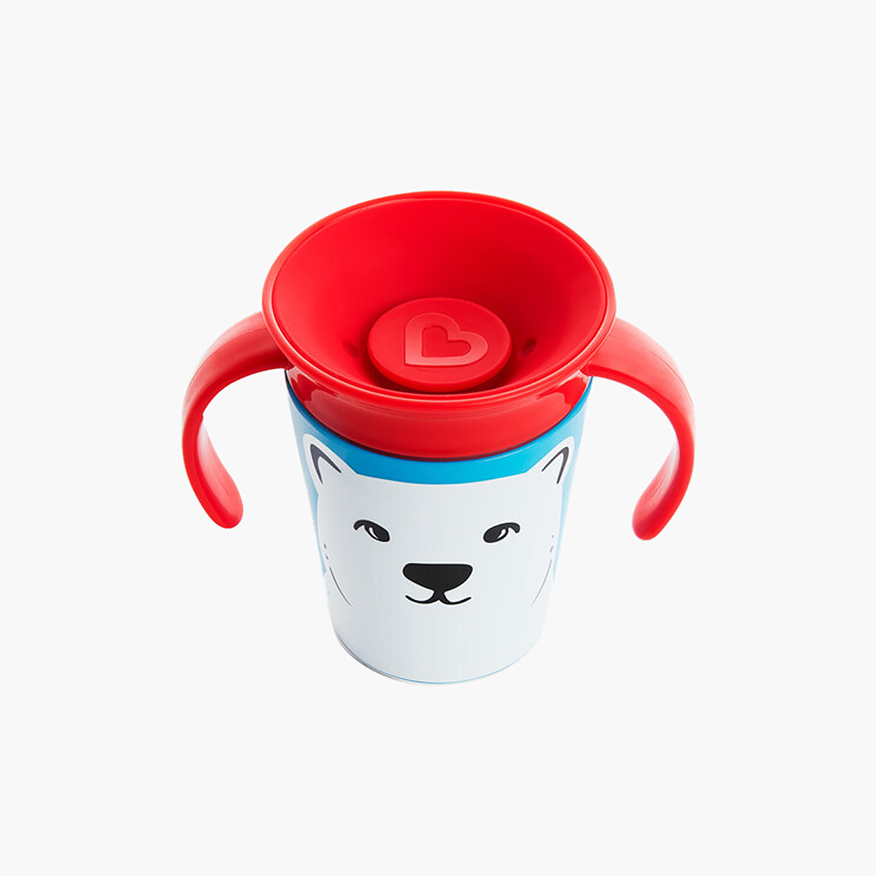 Munchkin Polar Bear Print Miracle Wildlove Trainer Cup - 180 ml-baby-feeding-mealtimeessentials-image-3