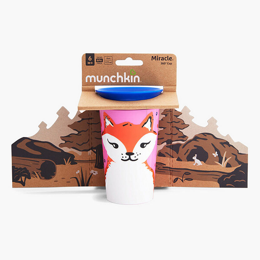 Munchkin Fox Print Miracle Wildlove Trainer Cup - 266 ml-Mealtime Essentials-image-0