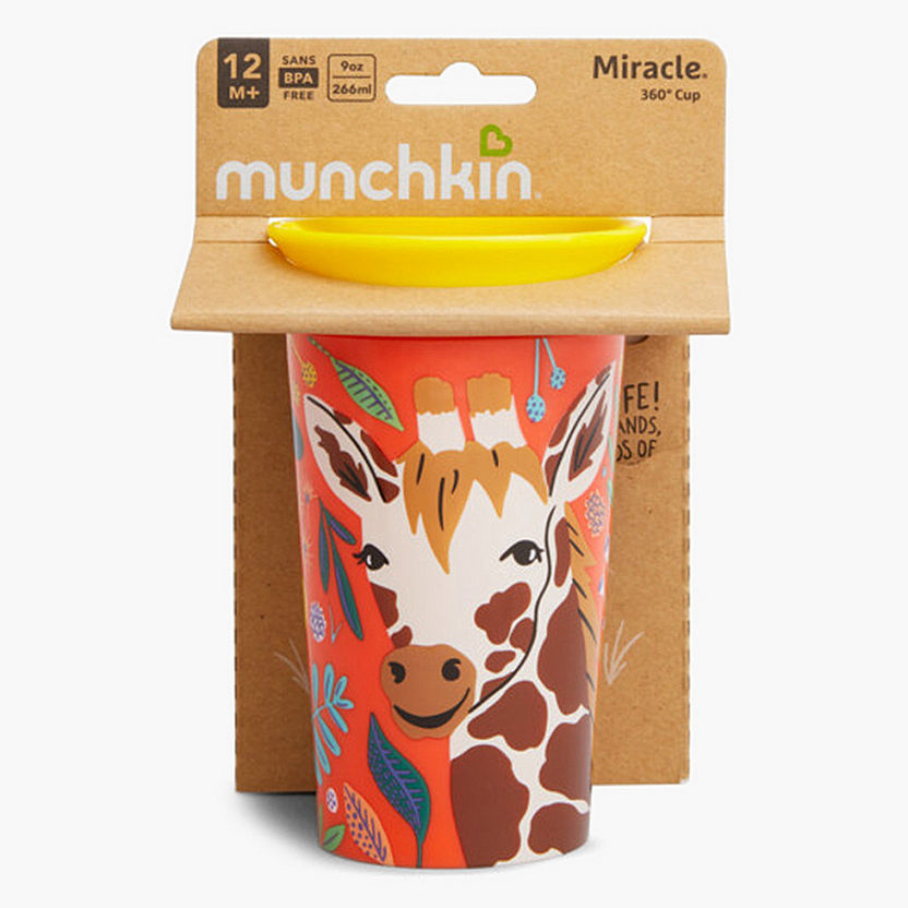 Munchkin Giraffe Print Miracle Wildlove Trainer Cup - 266 ml-Mealtime Essentials-image-0