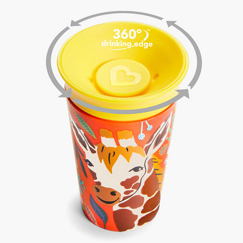 Munchkin Giraffe Print Miracle Wildlove Trainer Cup - 266 ml-Mealtime Essentials-image-1