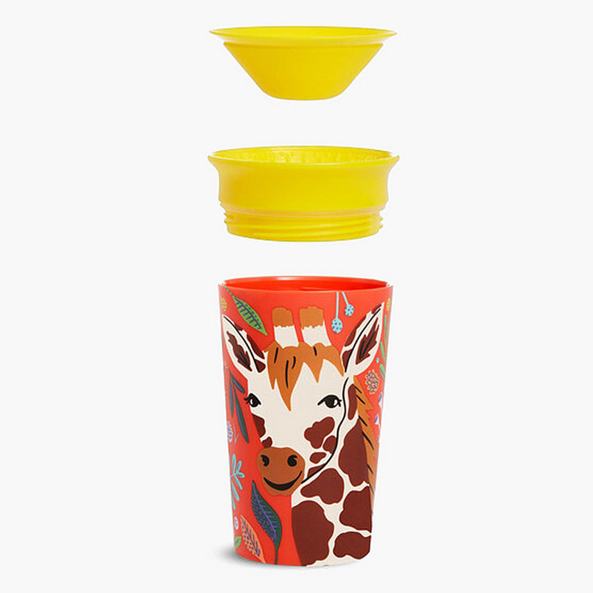 Munchkin Giraffe Print Miracle Wildlove Trainer Cup - 266 ml-Mealtime Essentials-image-3