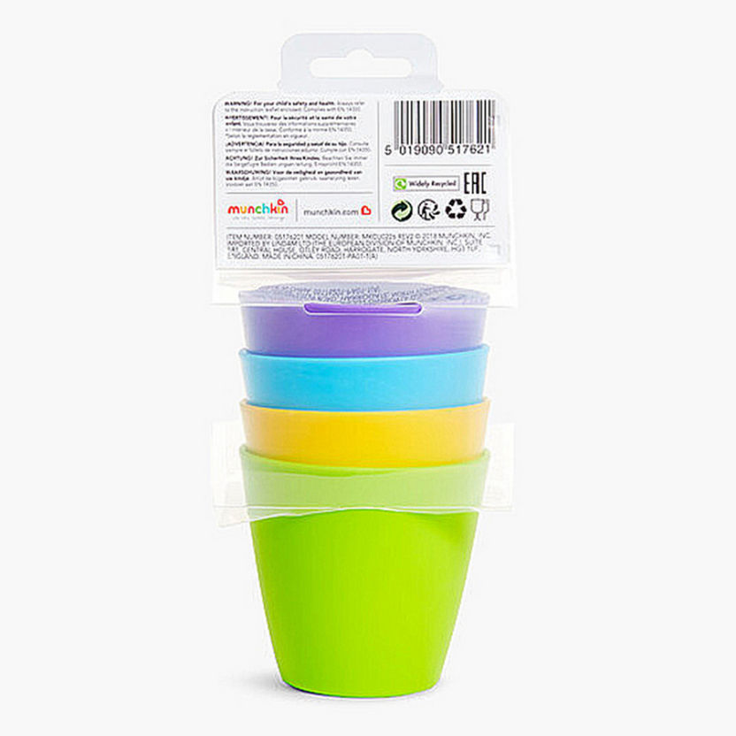 Munchkin 4-Piece Solid Cup Set - 237 ml-Mealtime Essentials-image-2