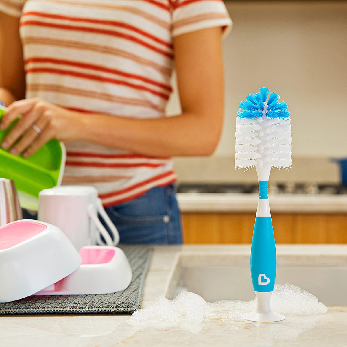 Munchkin Bristle Bottle Brush with Flexible Neck-baby-feeding-accessories-image-5
