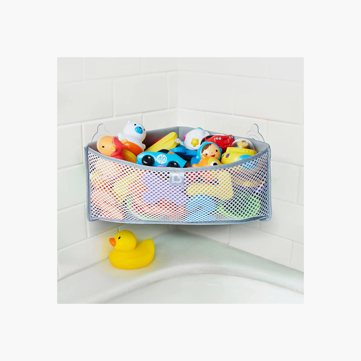 Munchkin Hign N Dry Corner Bath Organiser-baby-bathandcare-bathtubs-image-2