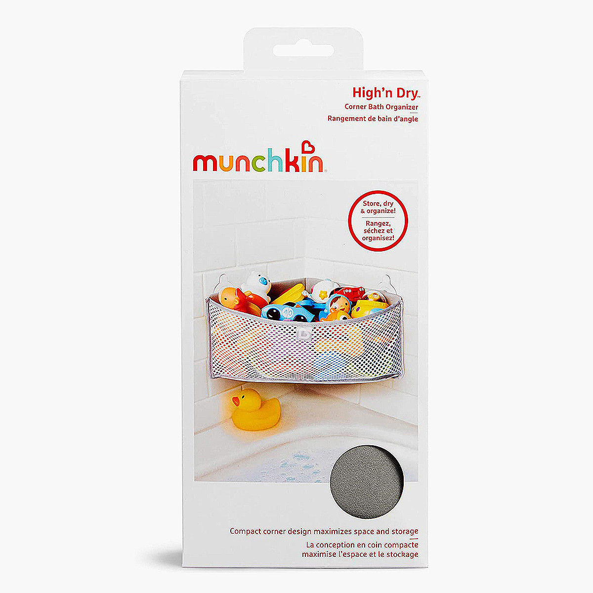 Munchkin Hign N Dry Corner Bath Organiser-baby-bathandcare-bathtubs-image-5