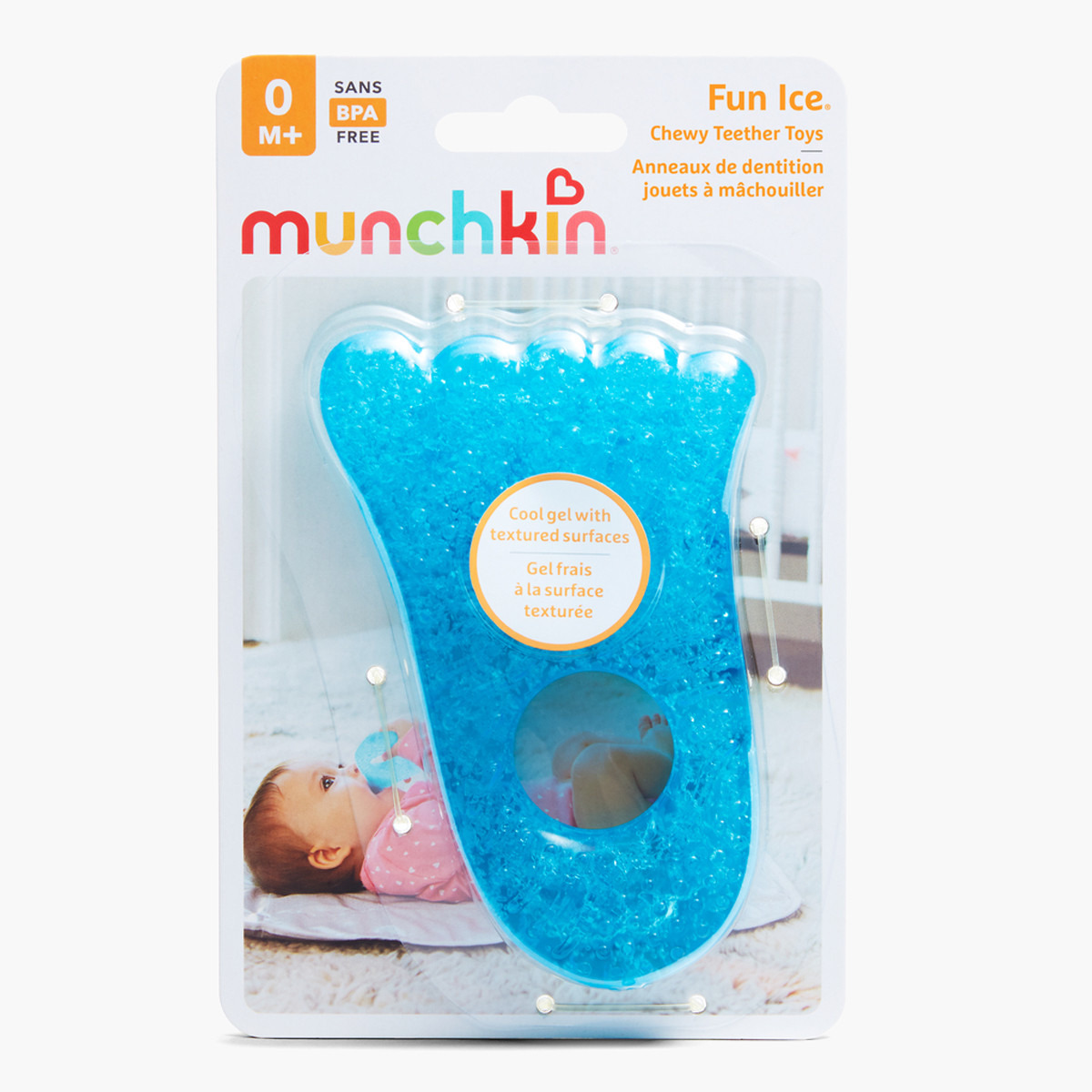 Munchkin Foot-Shaped Fun Ice Chewy Teether-baby-feeding-teethers-image-1