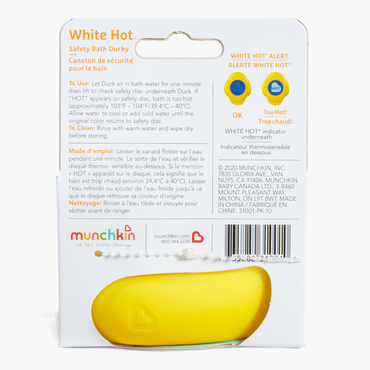 Munchkin White Hot Safety Ducky Bath Toy-toys-babyandtoddlertoys-bathtoys-image-3