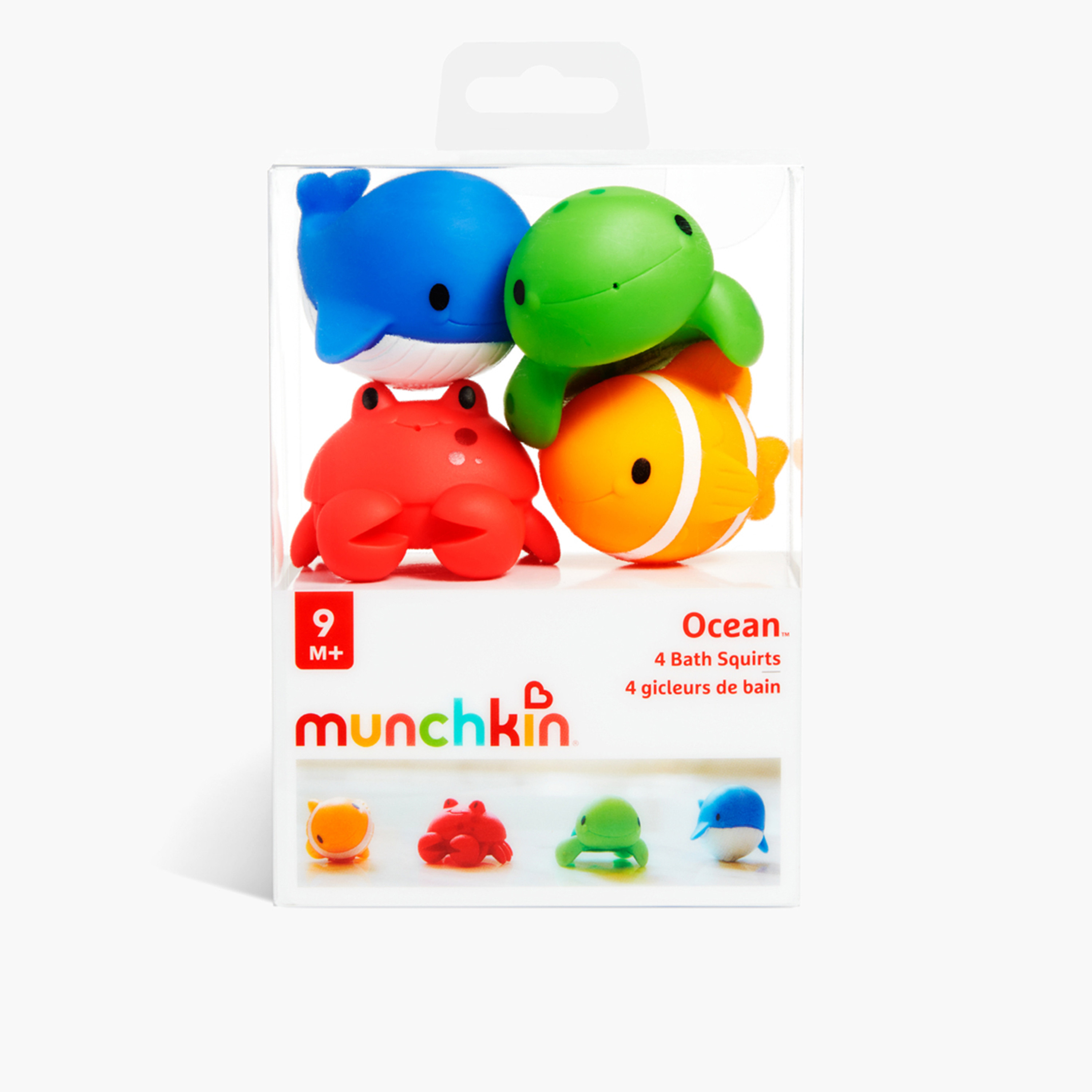 Munchkin 4 Piece Ocean Squirters Bath Toy Set