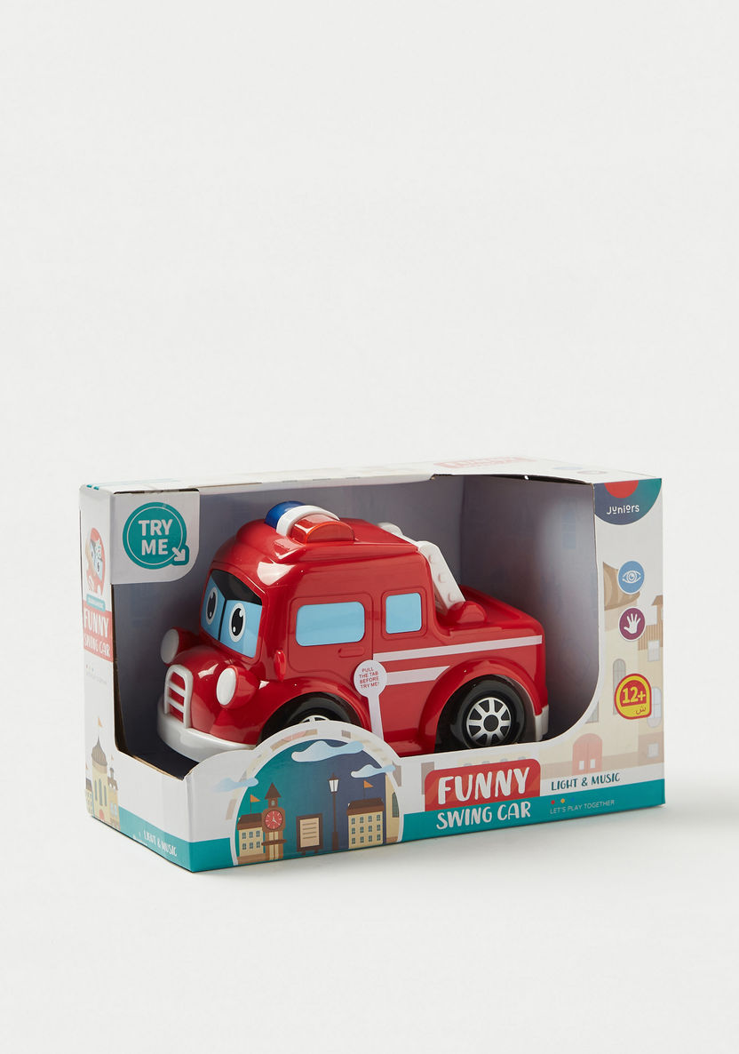 Juniors Musical Fire Engine Toy-Scooters and Vehicles-image-0